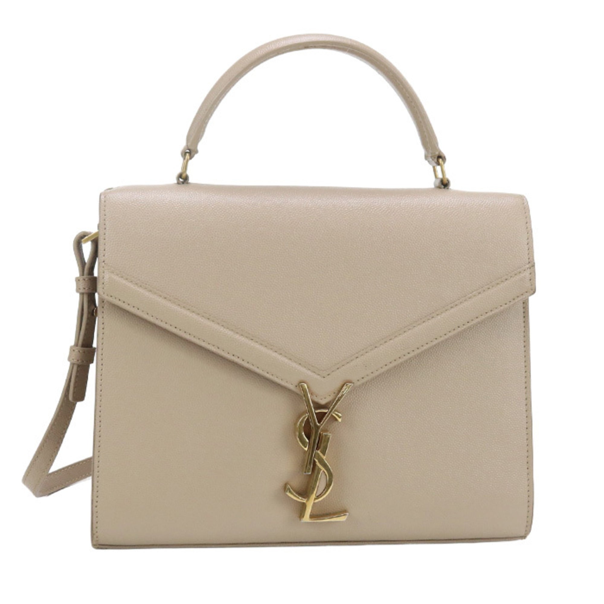 SLT LAURENT Cassandra Handbag SL88880 623931 Top Handle Medium Women's Beige