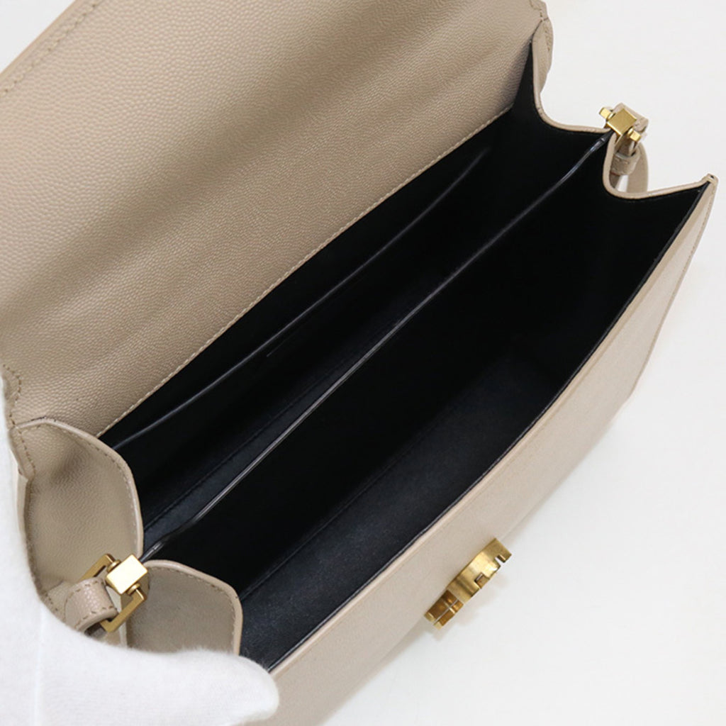 SLT LAURENT Cassandra Handbag SL88880 623931 Top Handle Medium Women's Beige