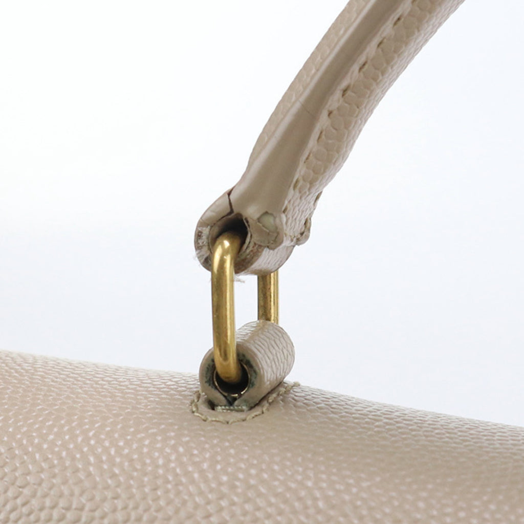 SLT LAURENT Cassandra Handbag SL88880 623931 Top Handle Medium Women's Beige