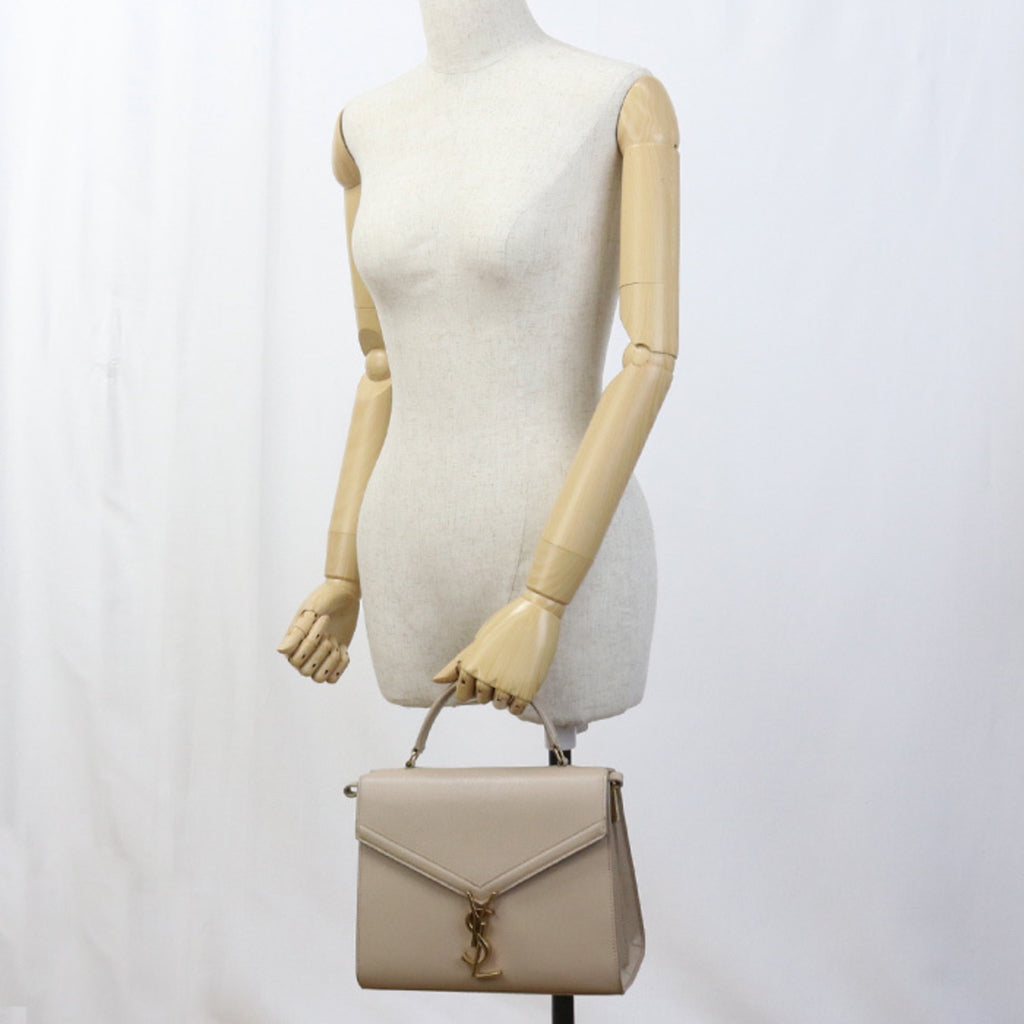 SLT LAURENT Cassandra Handbag SL88880 623931 Top Handle Medium Women's Beige