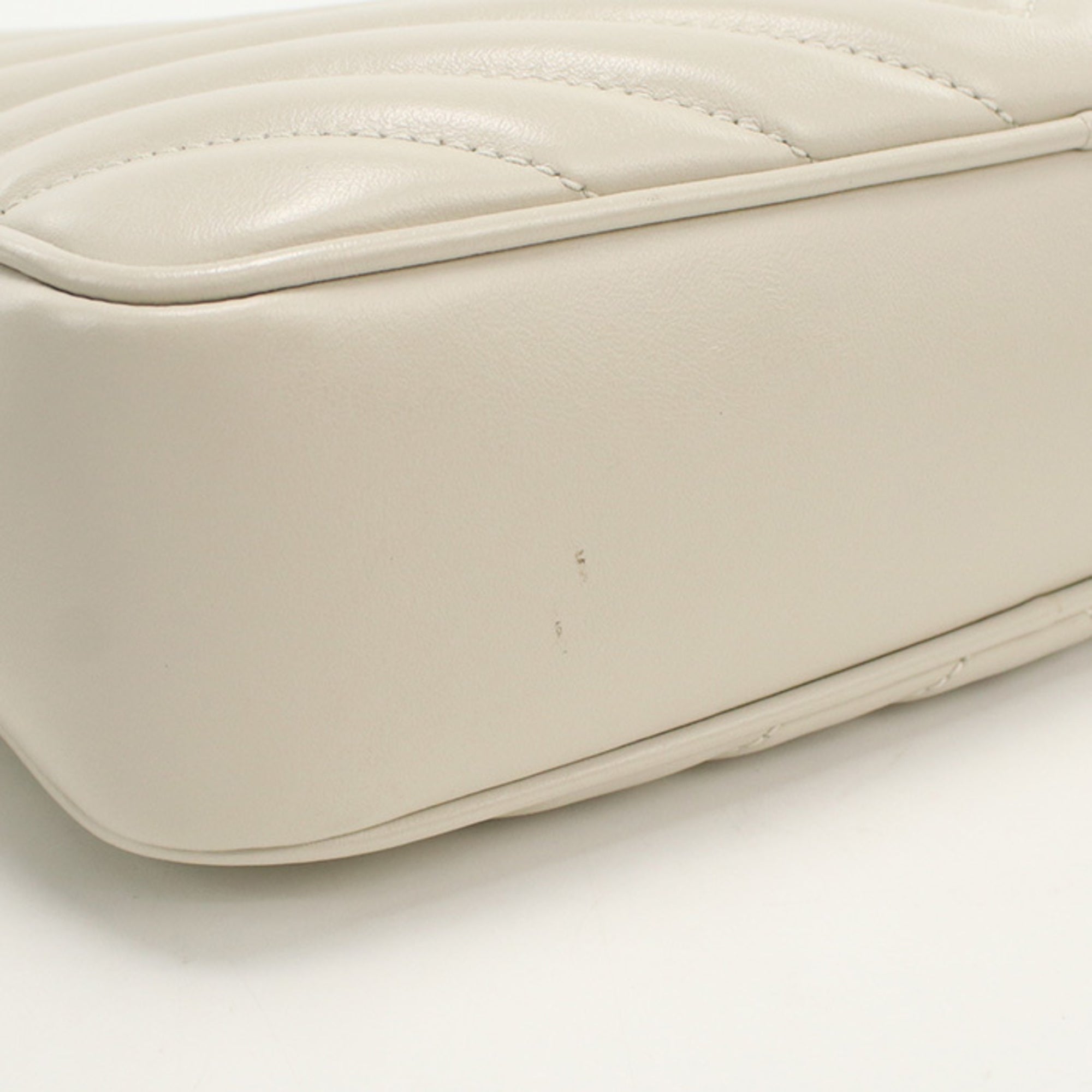 SLT LAURENT Saint Laurent Crossbody Shoulder Bag 574494 Lou Women's White