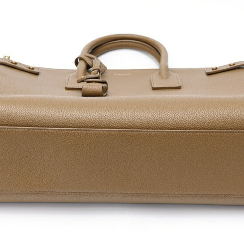 SLT Laurent SAINT LAURENT Thin Large Sac du Jour 737586 Grained Leather Camel K-158493