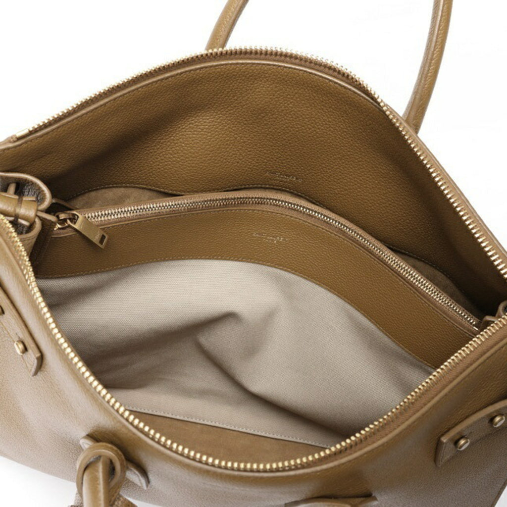 SLT Laurent SAINT LAURENT Thin Large Sac du Jour 737586 Grained Leather Camel K-158493