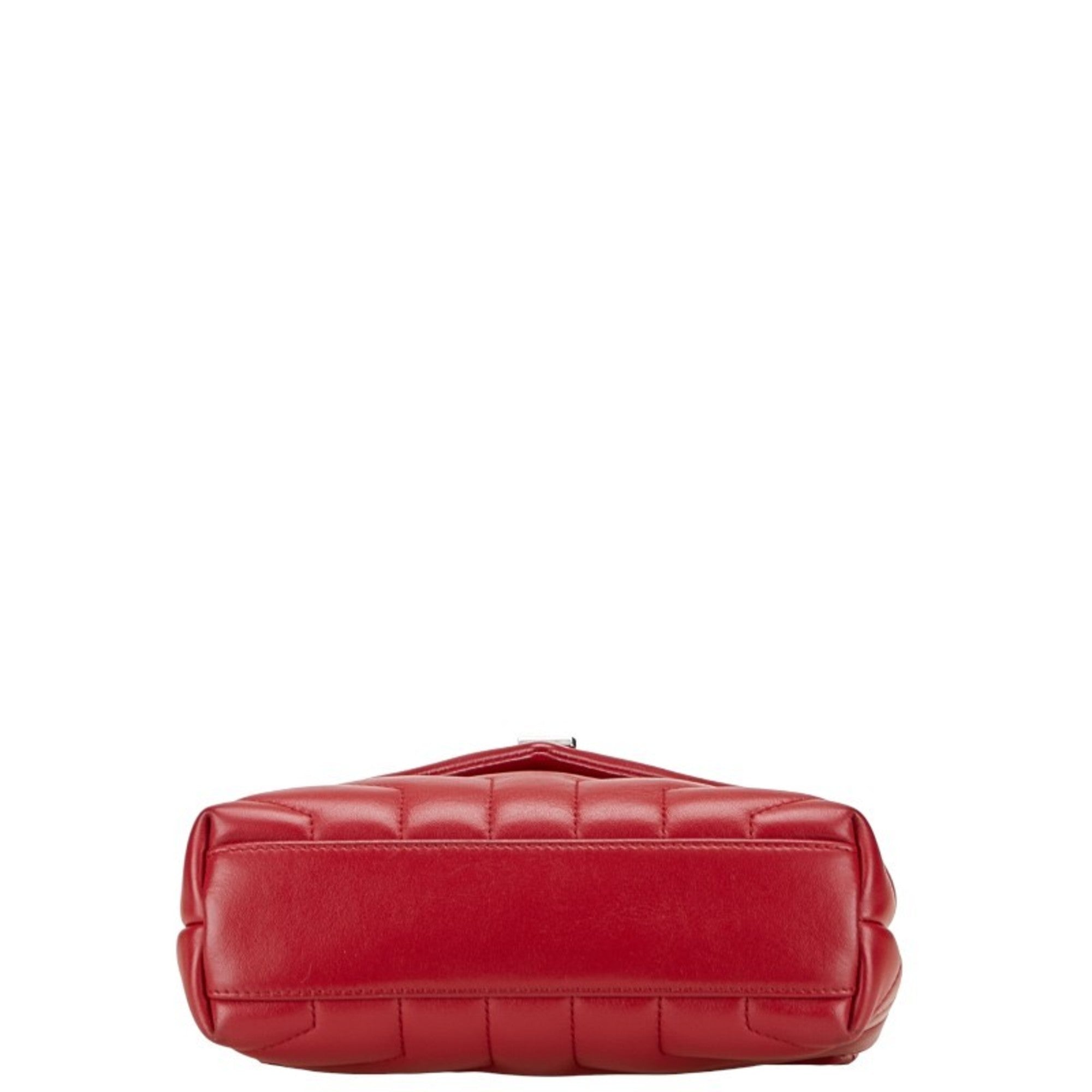 SLT Laurent YSL Logo Lulu Toy Bag Shoulder 467072 Wine Red Leather Women's SAINT LAURENT