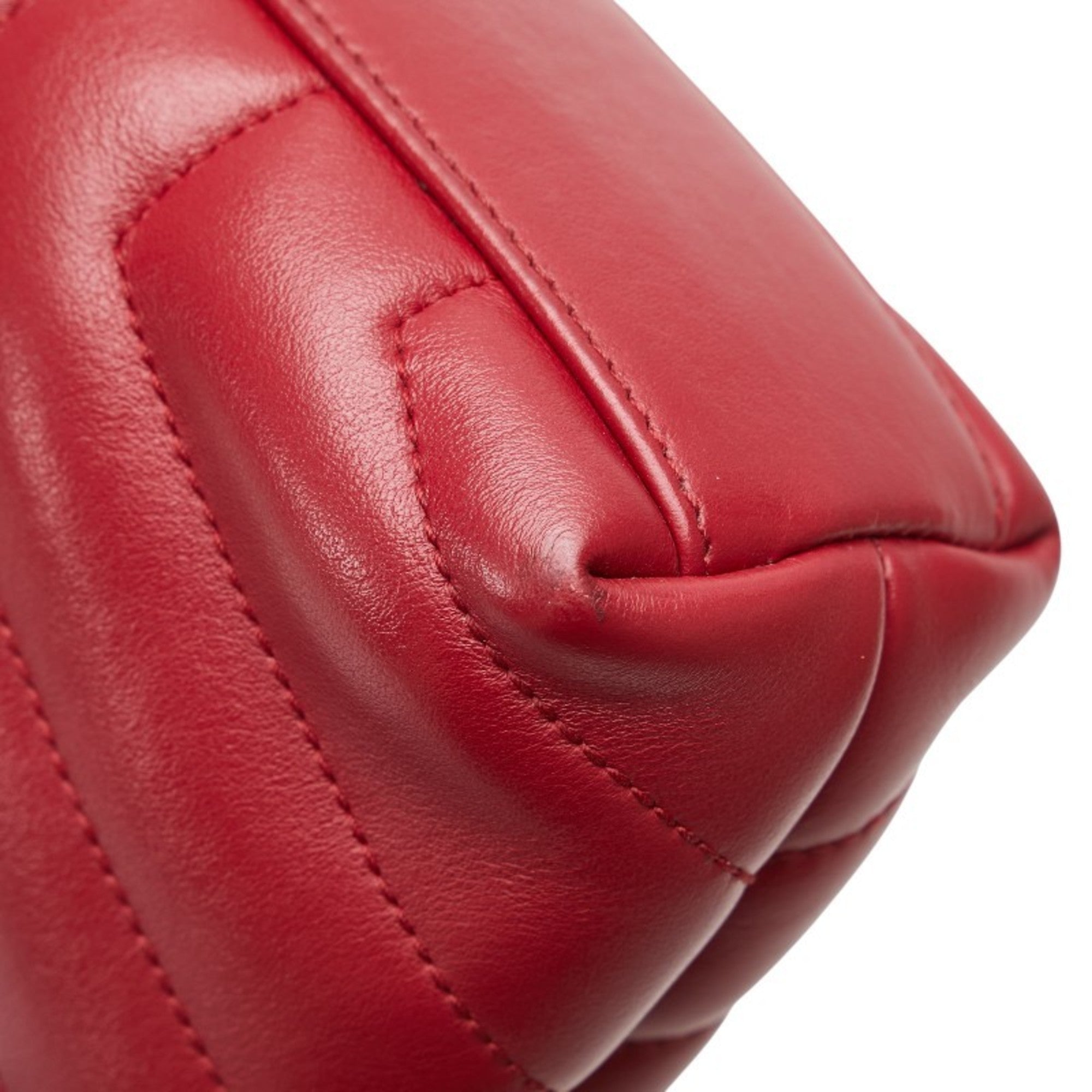 SLT Laurent YSL Logo Lulu Toy Bag Shoulder 467072 Wine Red Leather Women's SAINT LAURENT