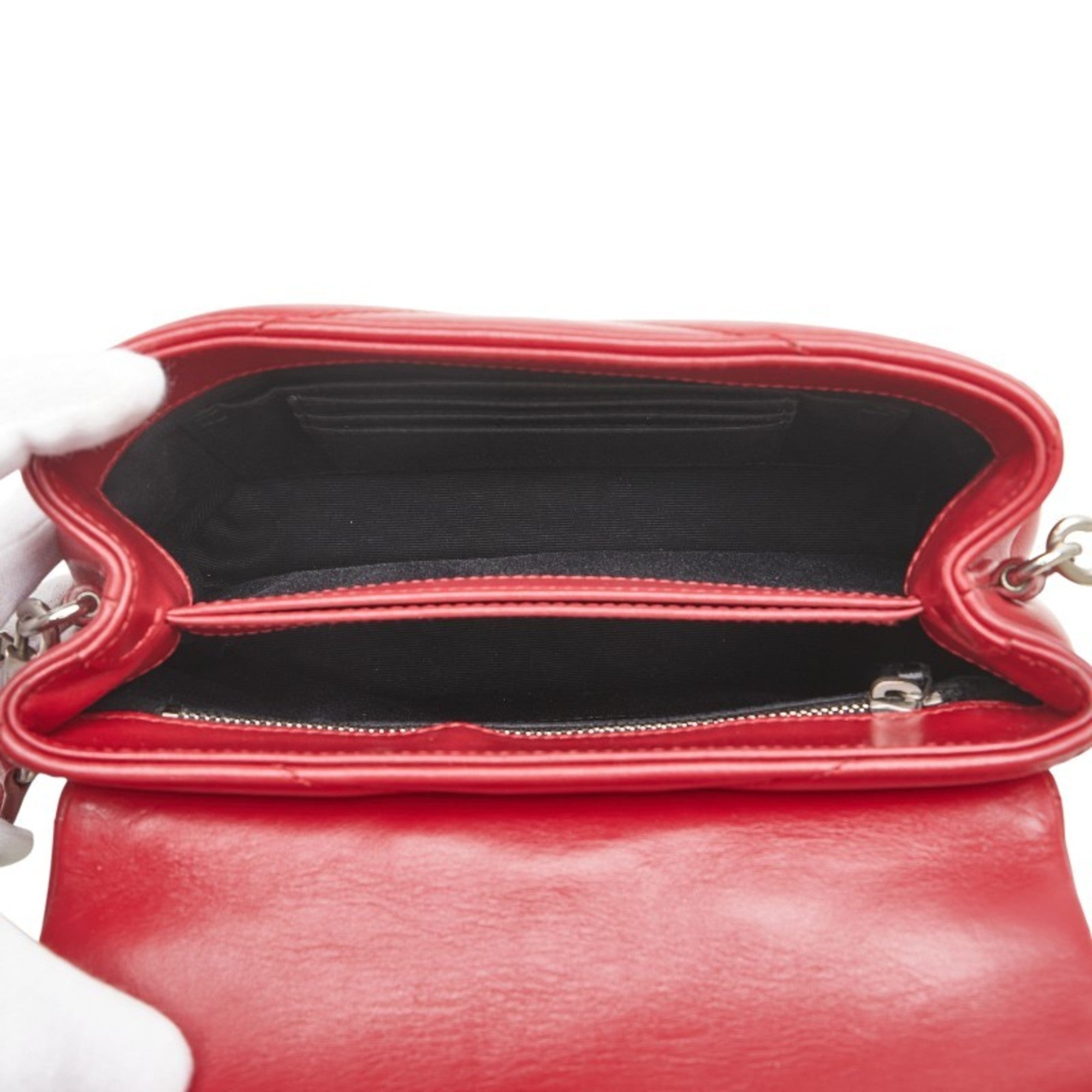 SLT Laurent YSL Logo Lulu Toy Bag Shoulder 467072 Wine Red Leather Women's SAINT LAURENT