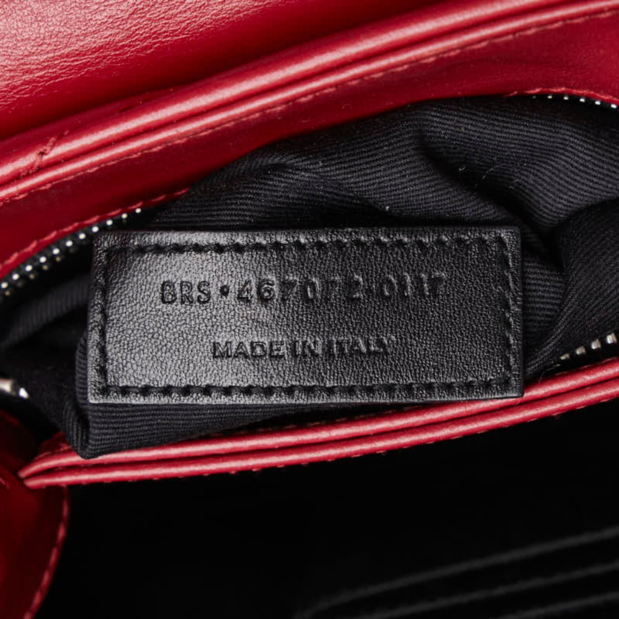 SLT Laurent YSL Logo Lulu Toy Bag Shoulder 467072 Wine Red Leather Women's SAINT LAURENT