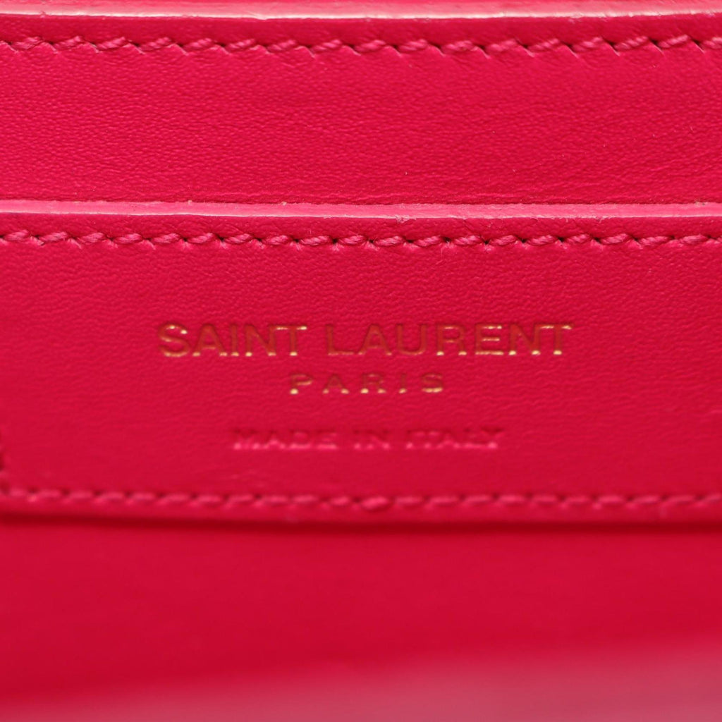 SLT Laurent Kate Monogram Shoulder Bag, Leather, Women's, Pink, 354119