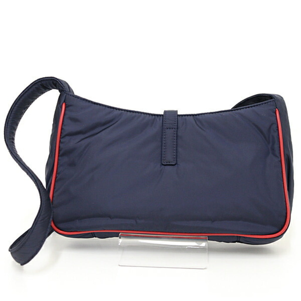 SLT Laurent Le Cin Cassette Shoulder Bag Eco Nylon Navy/Red 733294 YSL