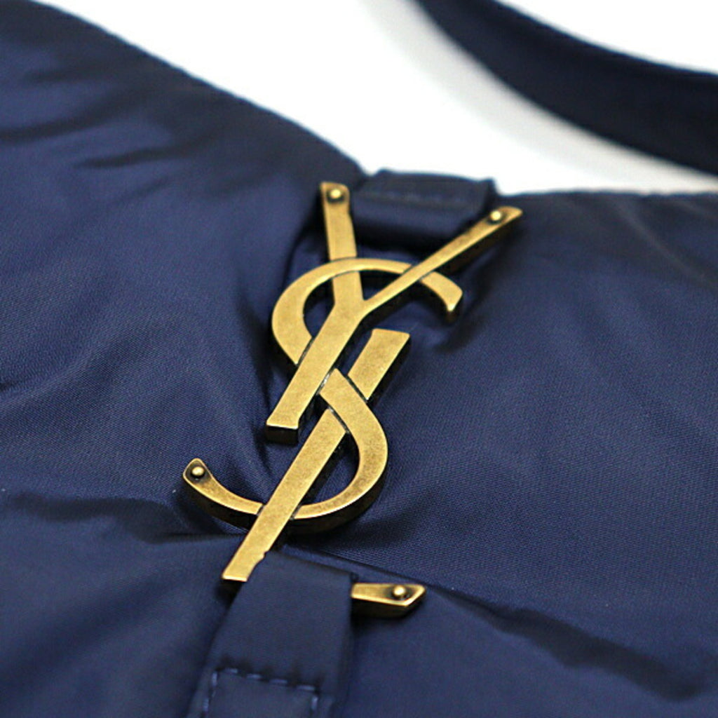 SLT Laurent Le Cin Cassette Shoulder Bag Eco Nylon Navy/Red 733294 YSL