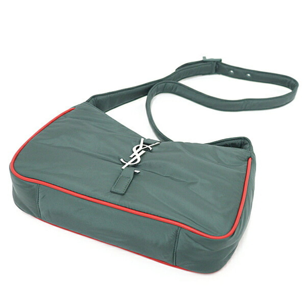 SLT Laurent YSL Le Cin Cassette Shoulder Bag Eco Nylon Khaki Green/Red 733294