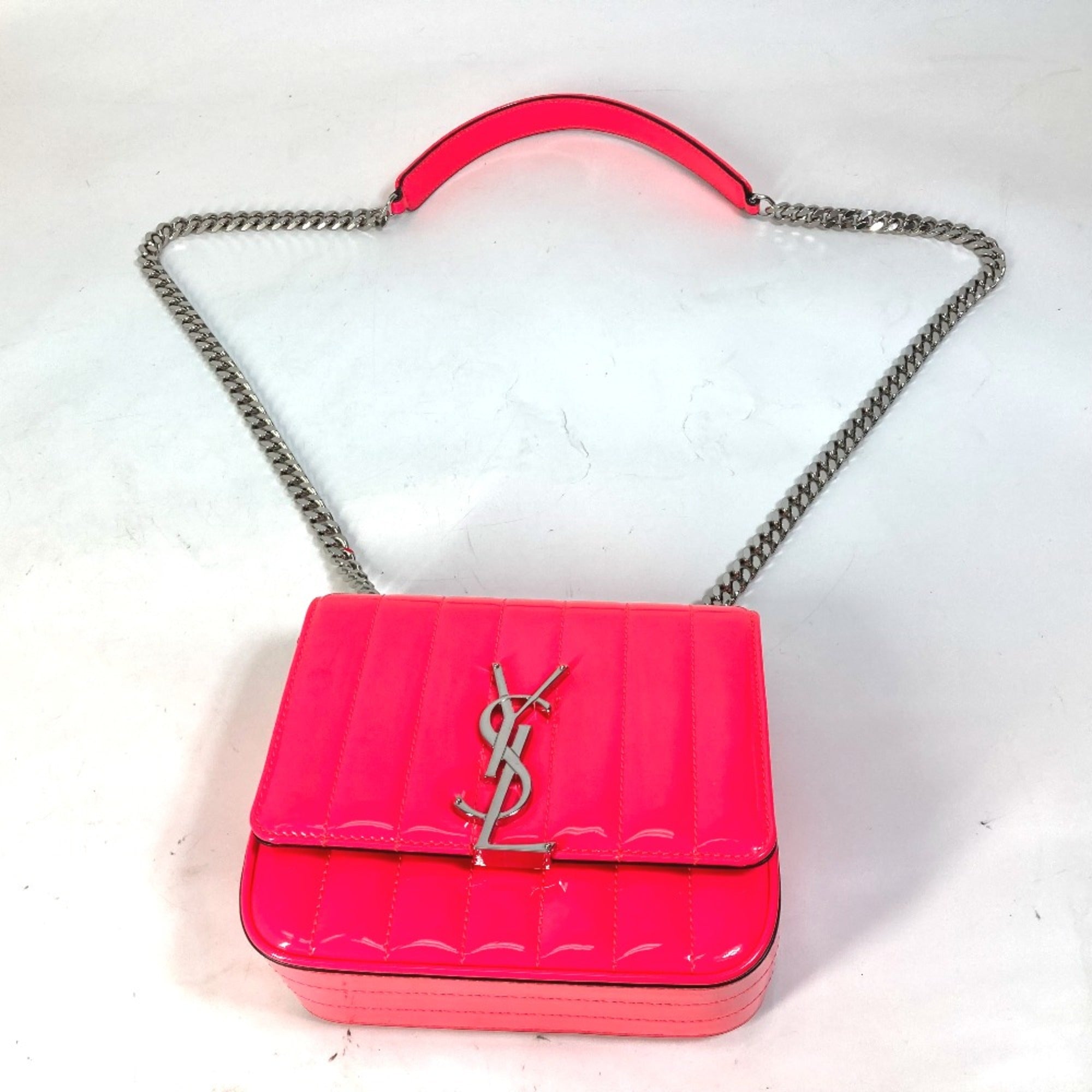 SLT Laurent Paris 538439 YSL Chain Crossbody bag Shoulder Bag Pink Based