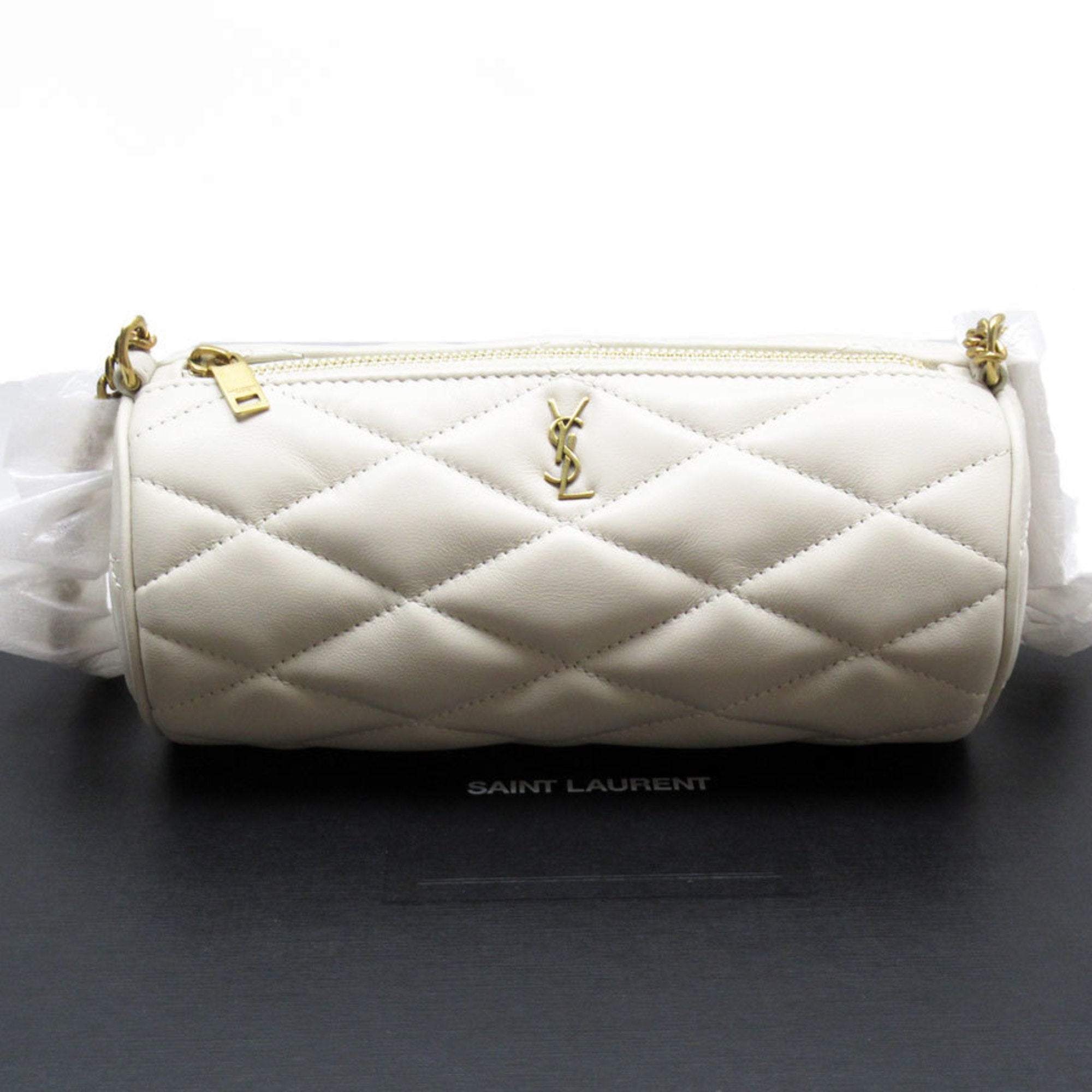 SLT Laurent SAINT LAURENT handbag leather ivory women's 699703 t19370f