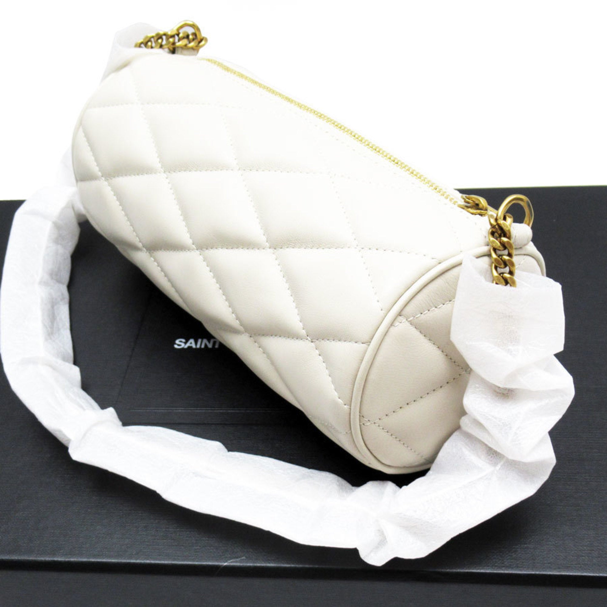 SLT Laurent SAINT LAURENT handbag leather ivory women's 699703 t19370f