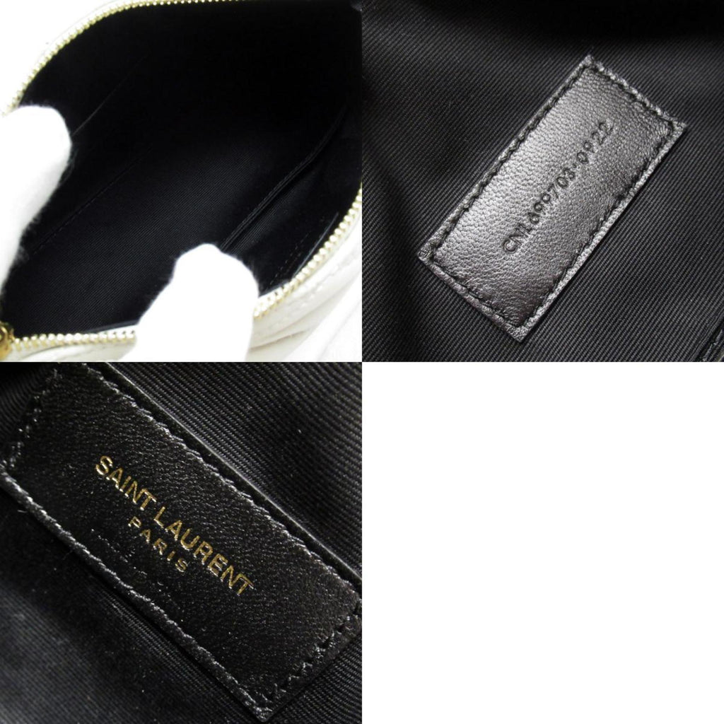 SLT Laurent SAINT LAURENT handbag leather ivory women's 699703 t19370f