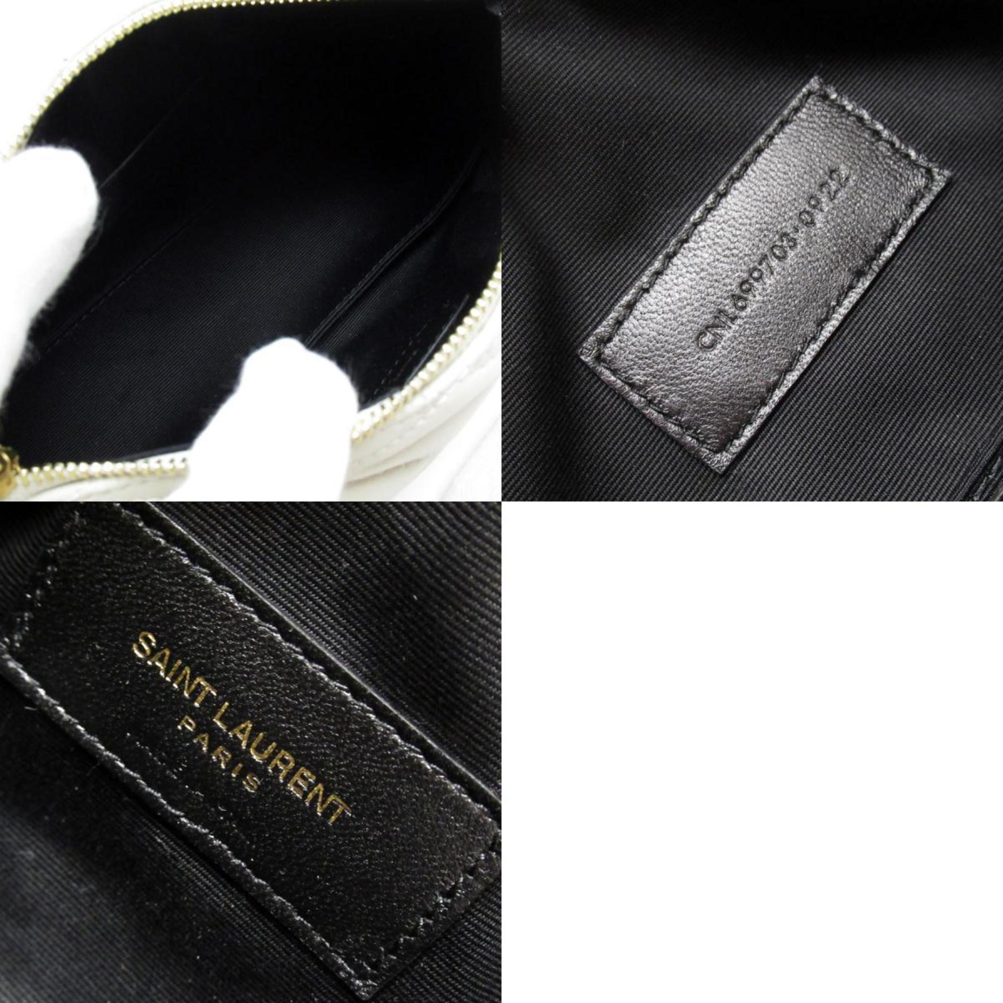 SLT Laurent SAINT LAURENT handbag leather ivory women's 699703 t19370f