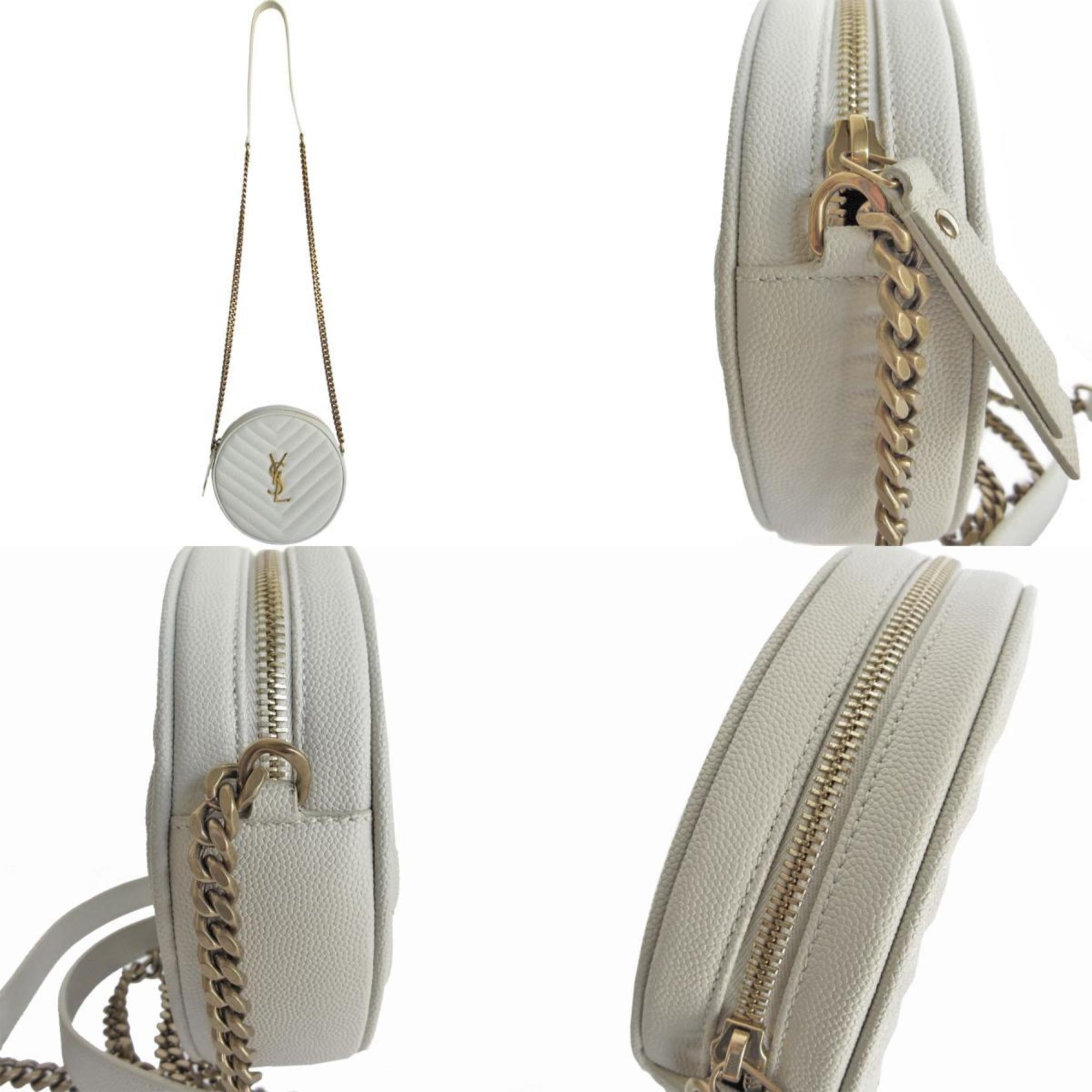 SLT Laurent shoulder bag leather ivory gold women's s0239f