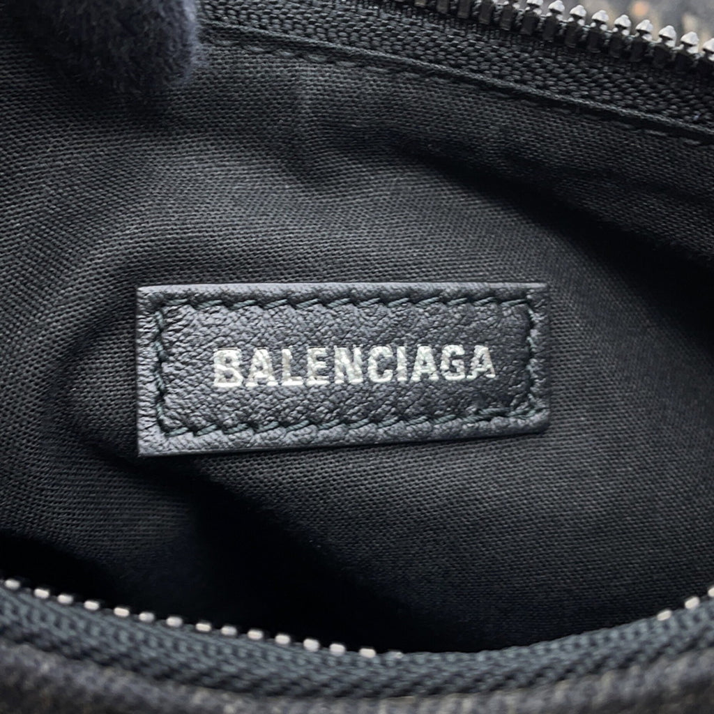 BLCG Le Cagoule XS Denim Shoulder Bag 671309 BALENCIAGA
