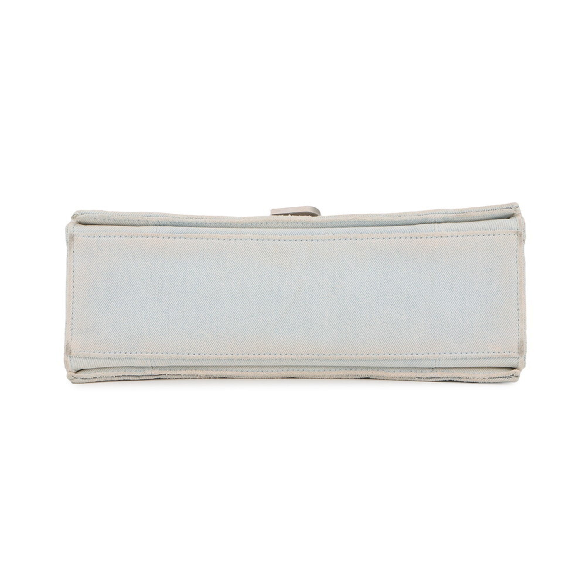 BLCG Chain Shoulder Bag in Crushed Medium Denim 716393 BALENCIAGA 2-way