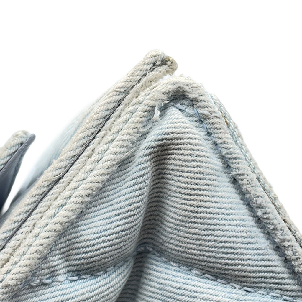 BLCG Chain Shoulder Bag in Crushed Medium Denim 716393 BALENCIAGA 2-way