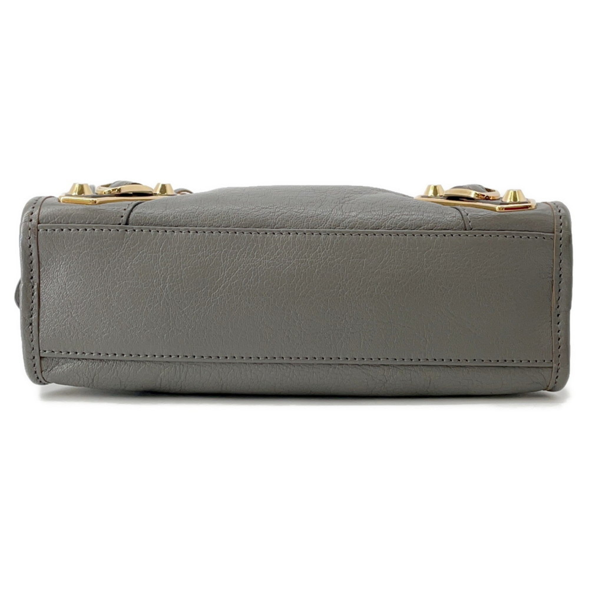 BLCG Classic Metal Edge Mini City Handbag 390160 BALENCIAGA 2-way