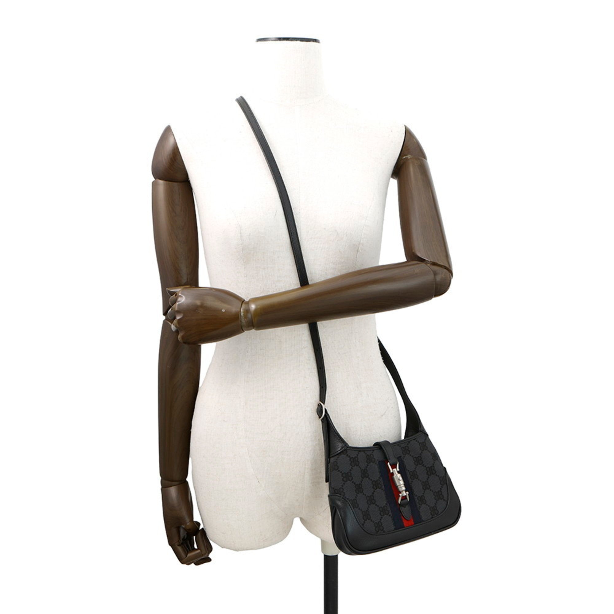 BLCG The Hacker Project Jackie 1961 Mini Handbag 680132, Gucci Collaboration, 2-Way, Black