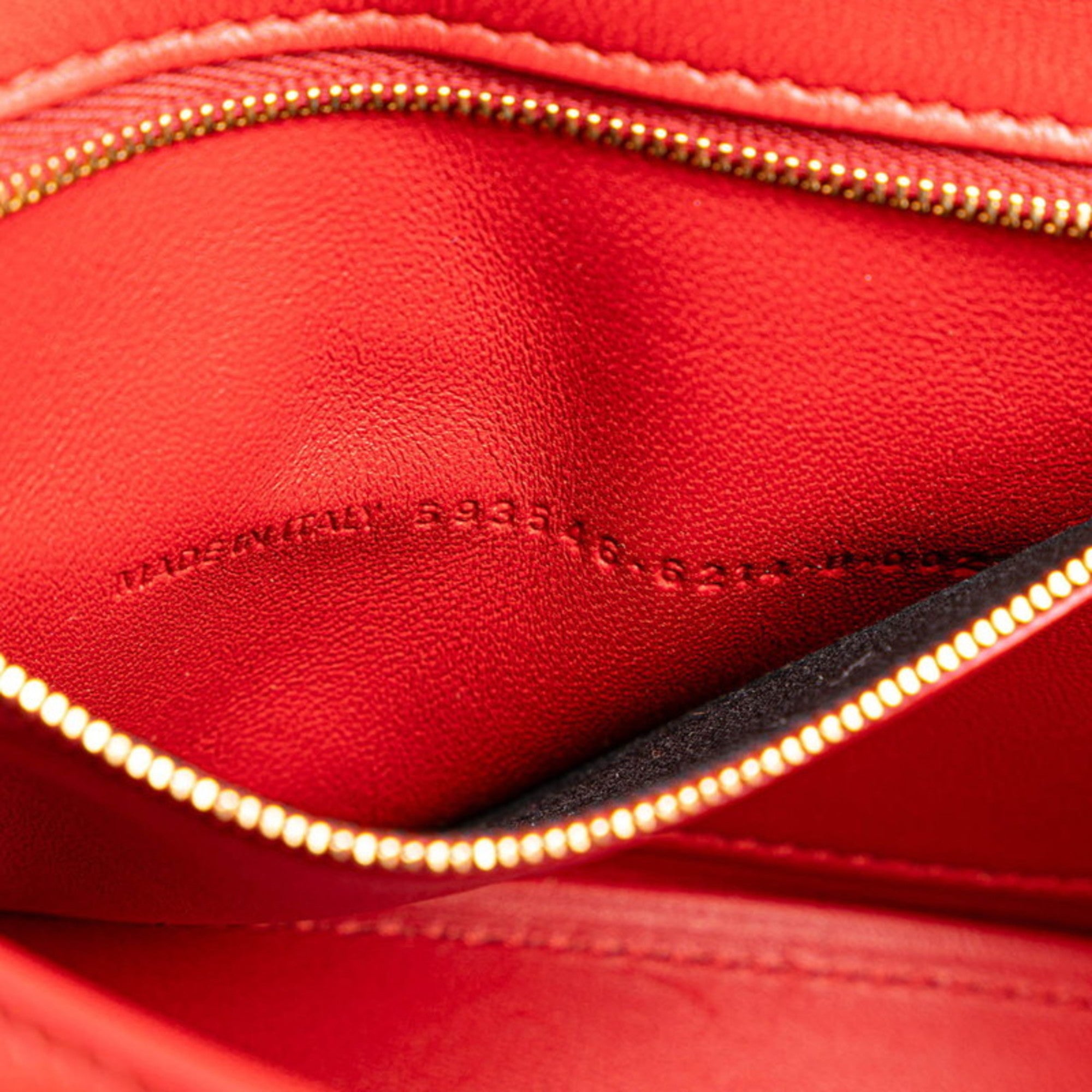 BLCG Hourglass Handbag/Shoulder Bag 2WAY 593546 Red Leather Women's BALENCIAGA