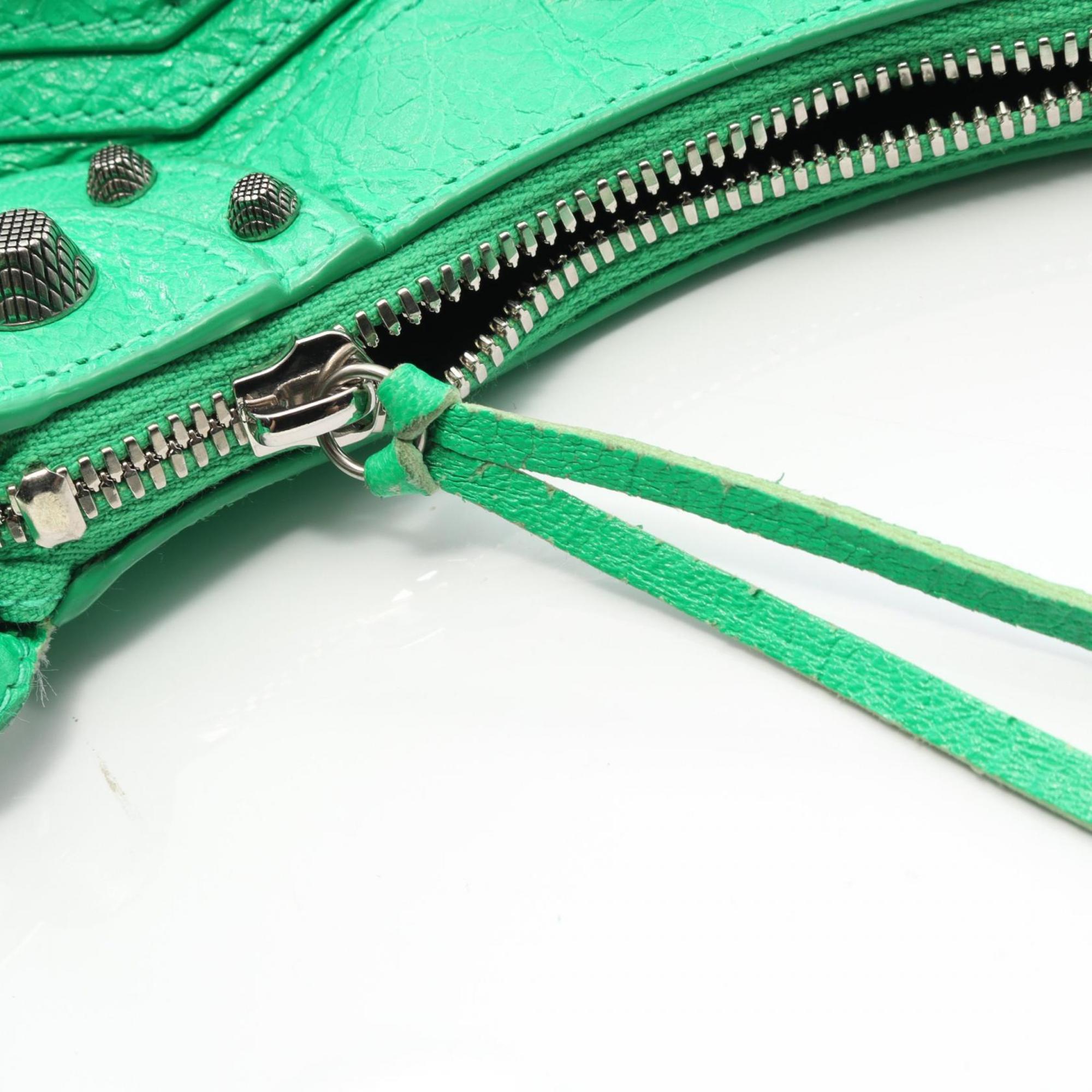 BLCG LE CAGOLE shoulder bag, leather, women's, green