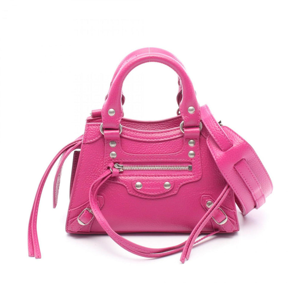 BLCG Neo Classic Nano Handbag, Leather, Women's, Pink