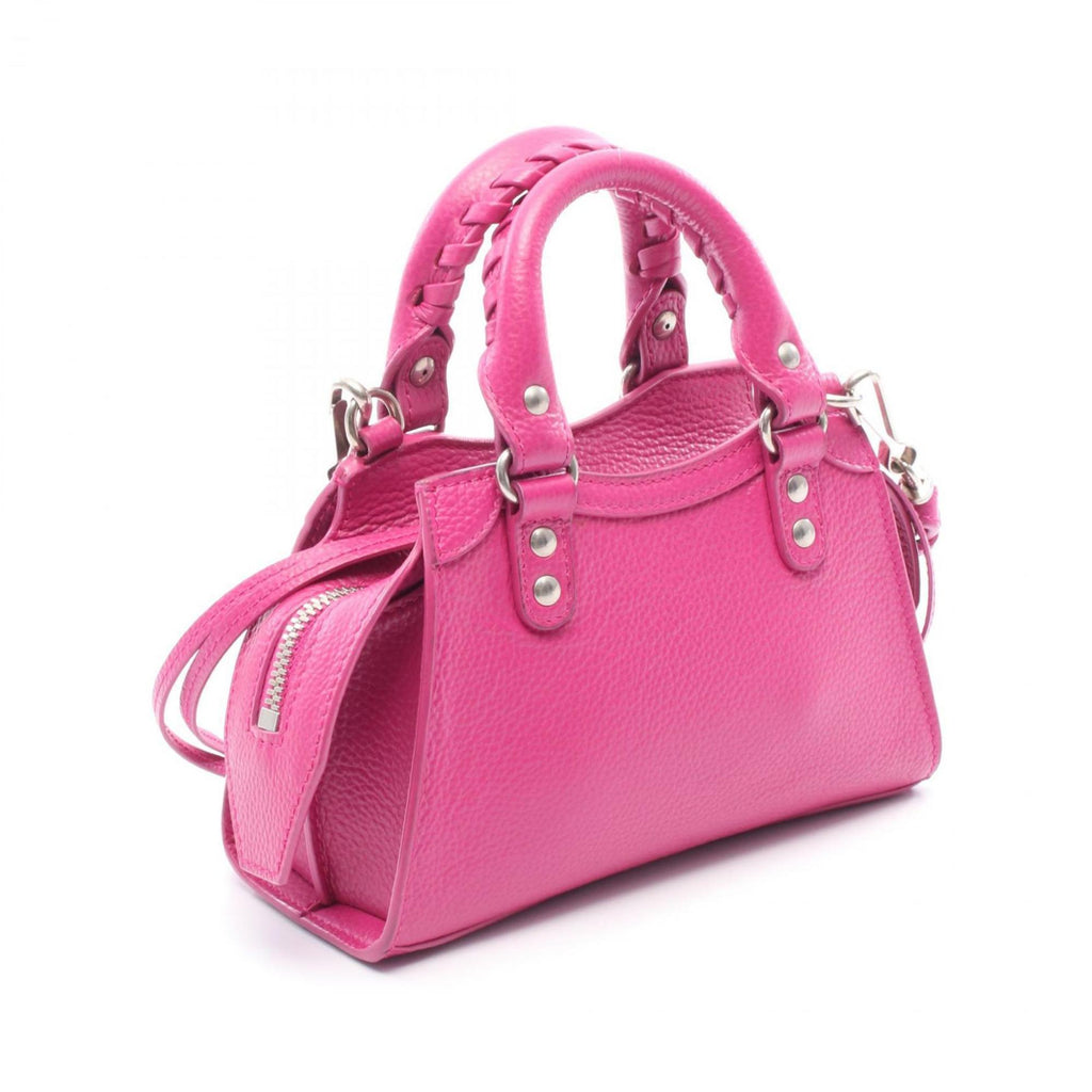 BLCG Neo Classic Nano Handbag, Leather, Women's, Pink