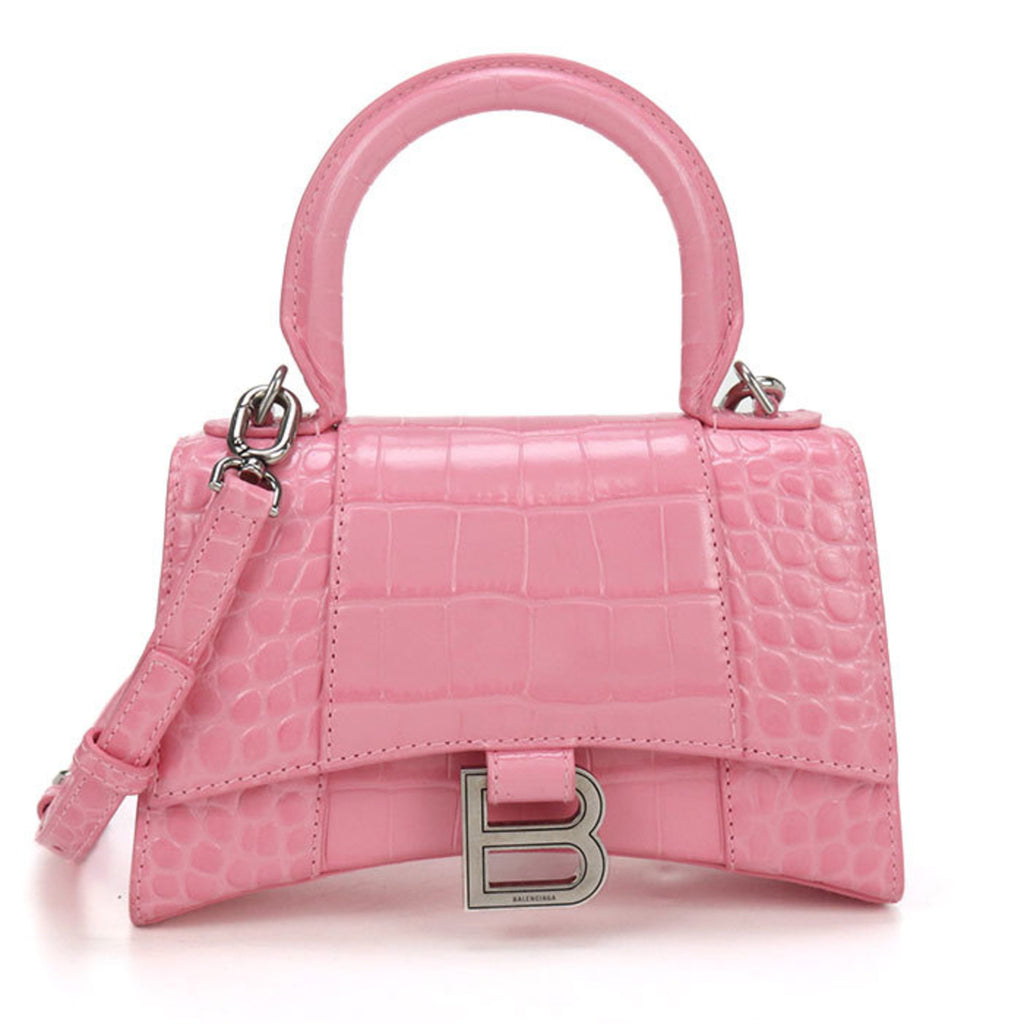 BLCG Handbag 592833 Top Handle Bag XS 2WAY Hourglass Women's Pink