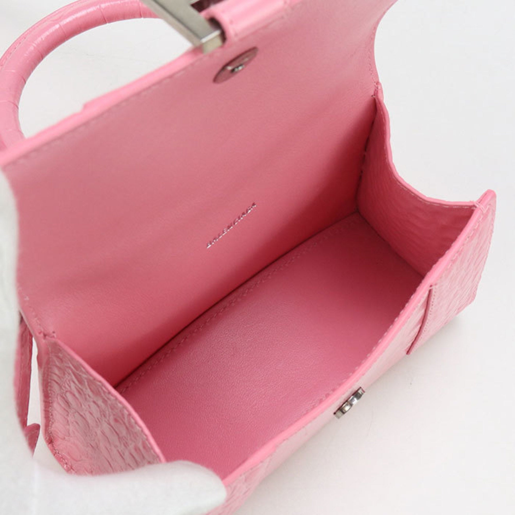 BLCG Handbag 592833 Top Handle Bag XS 2WAY Hourglass Women's Pink