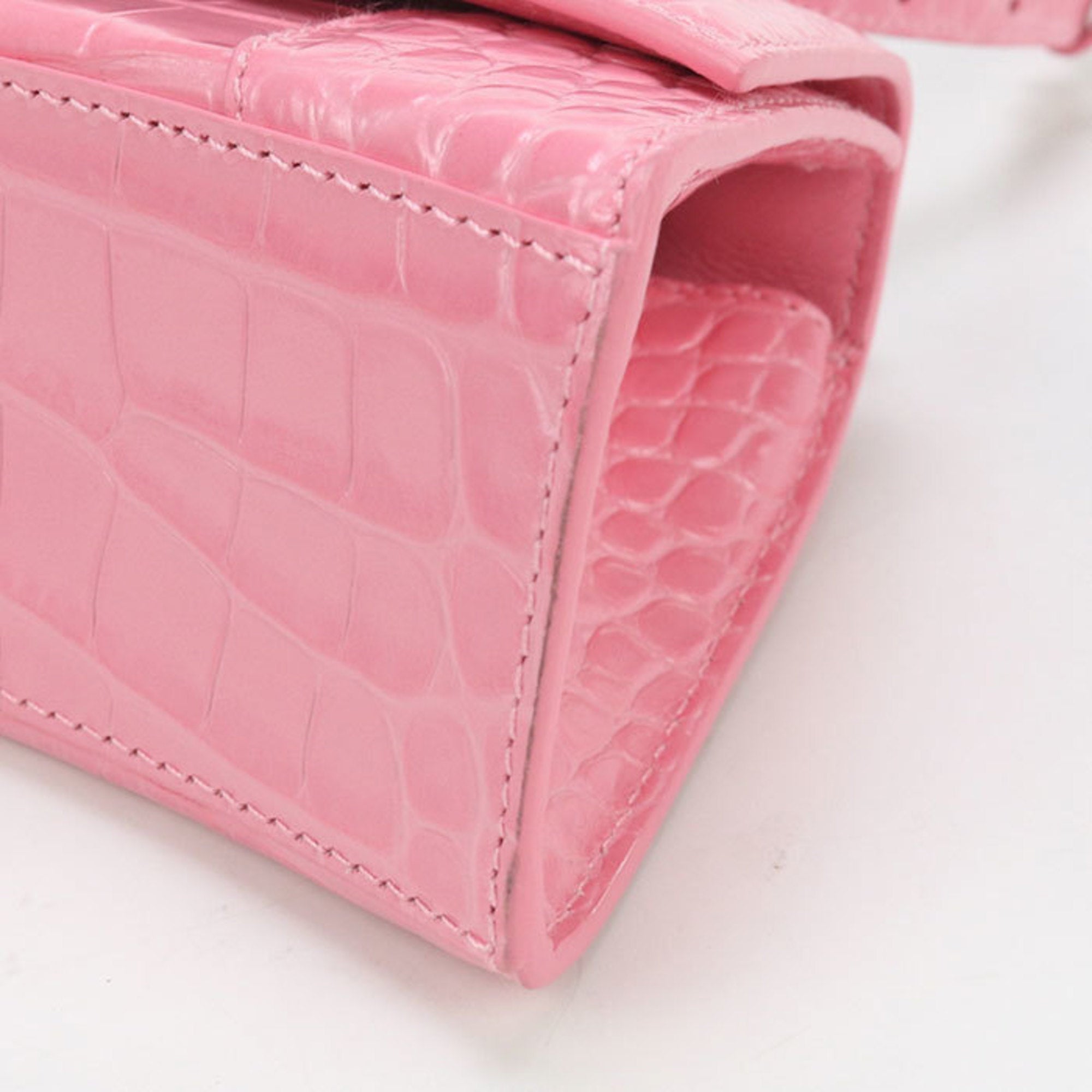 BLCG Handbag 592833 Top Handle Bag XS 2WAY Hourglass Women's Pink