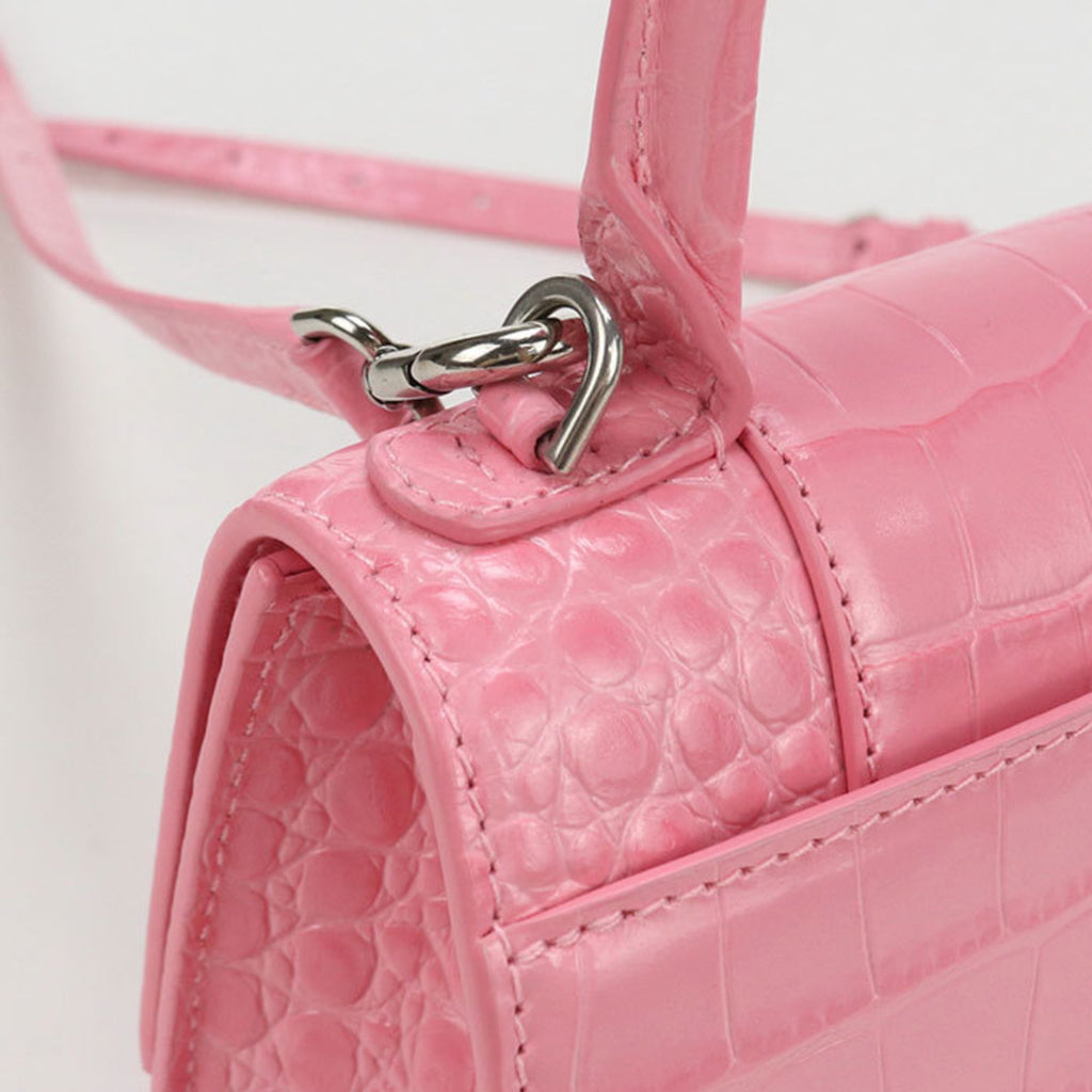 BLCG Handbag 592833 Top Handle Bag XS 2WAY Hourglass Women's Pink