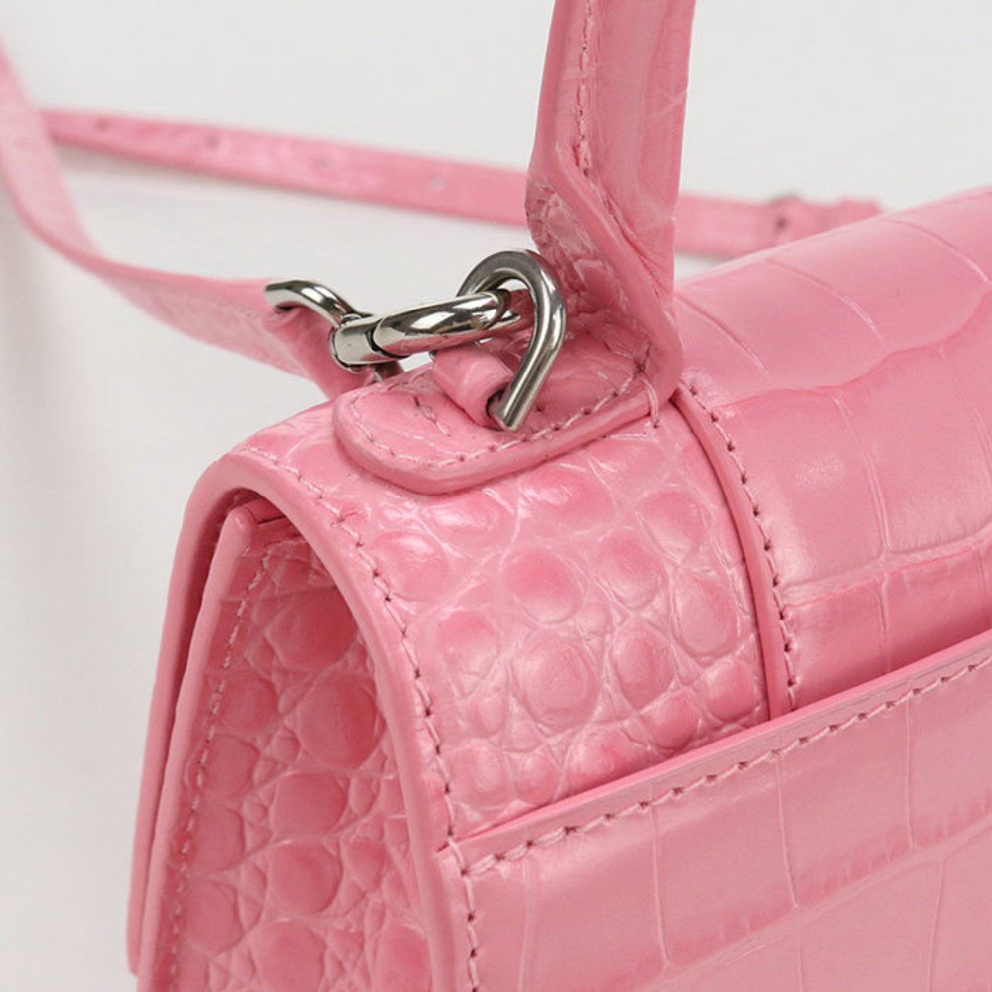 BLCG Handbag 592833 Top Handle Bag XS 2WAY Hourglass Women's Pink