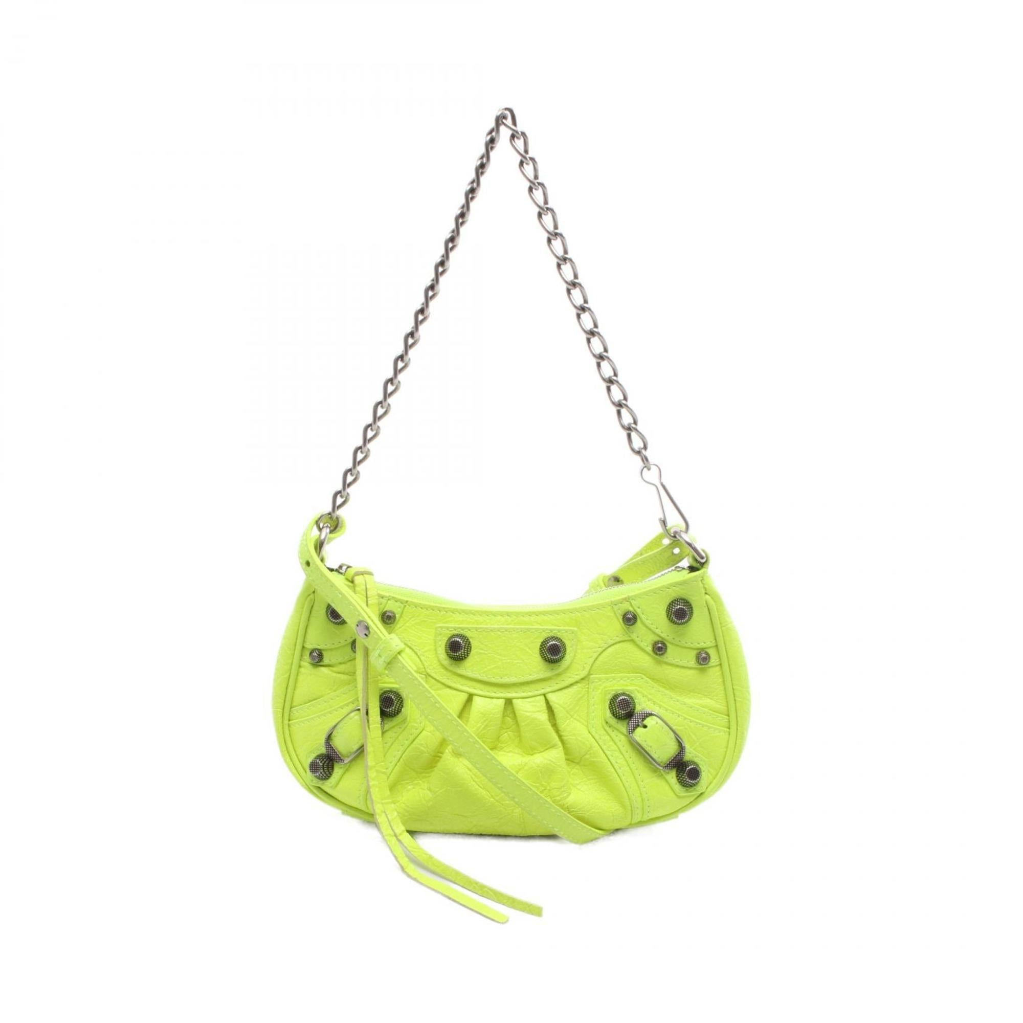 BLCG LE CAGOLE MINI BB Le Cagole Mini Handbag, Leather, Women's, Yellow