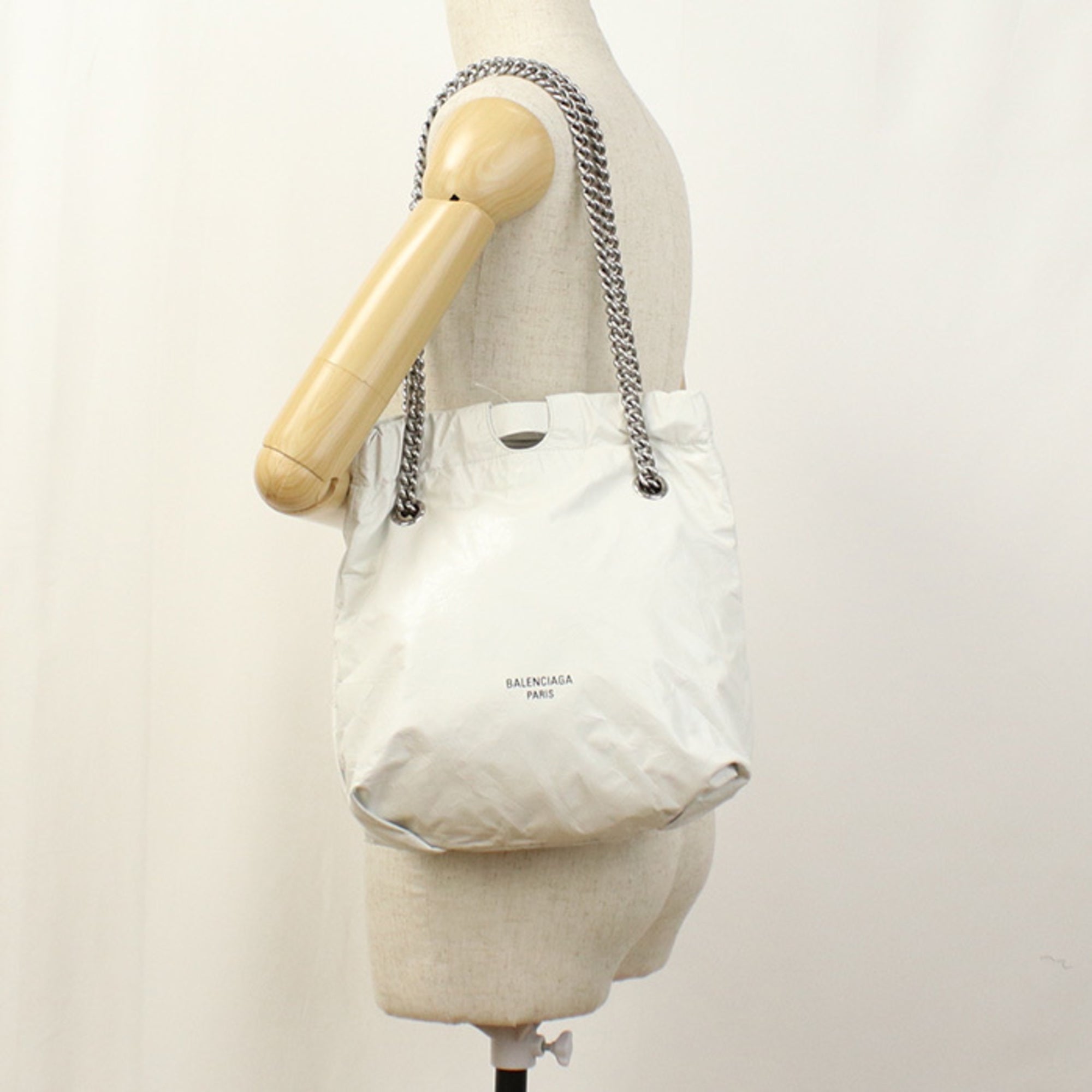 BLCG CRUSH Small Tote Bag 742942 Women's White