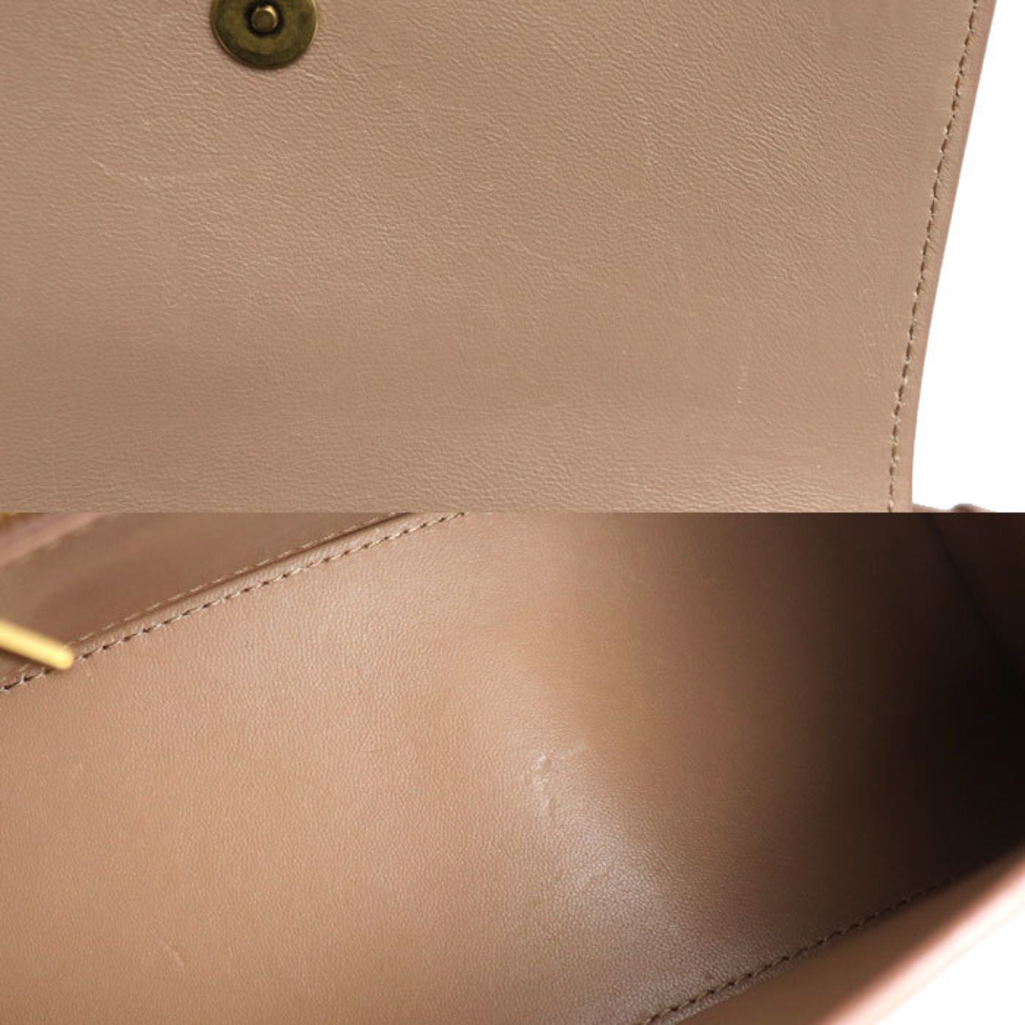 BLCG Hourglass Small Embossed 2-Way Shoulder Bag Pink Beige 593546 Women's