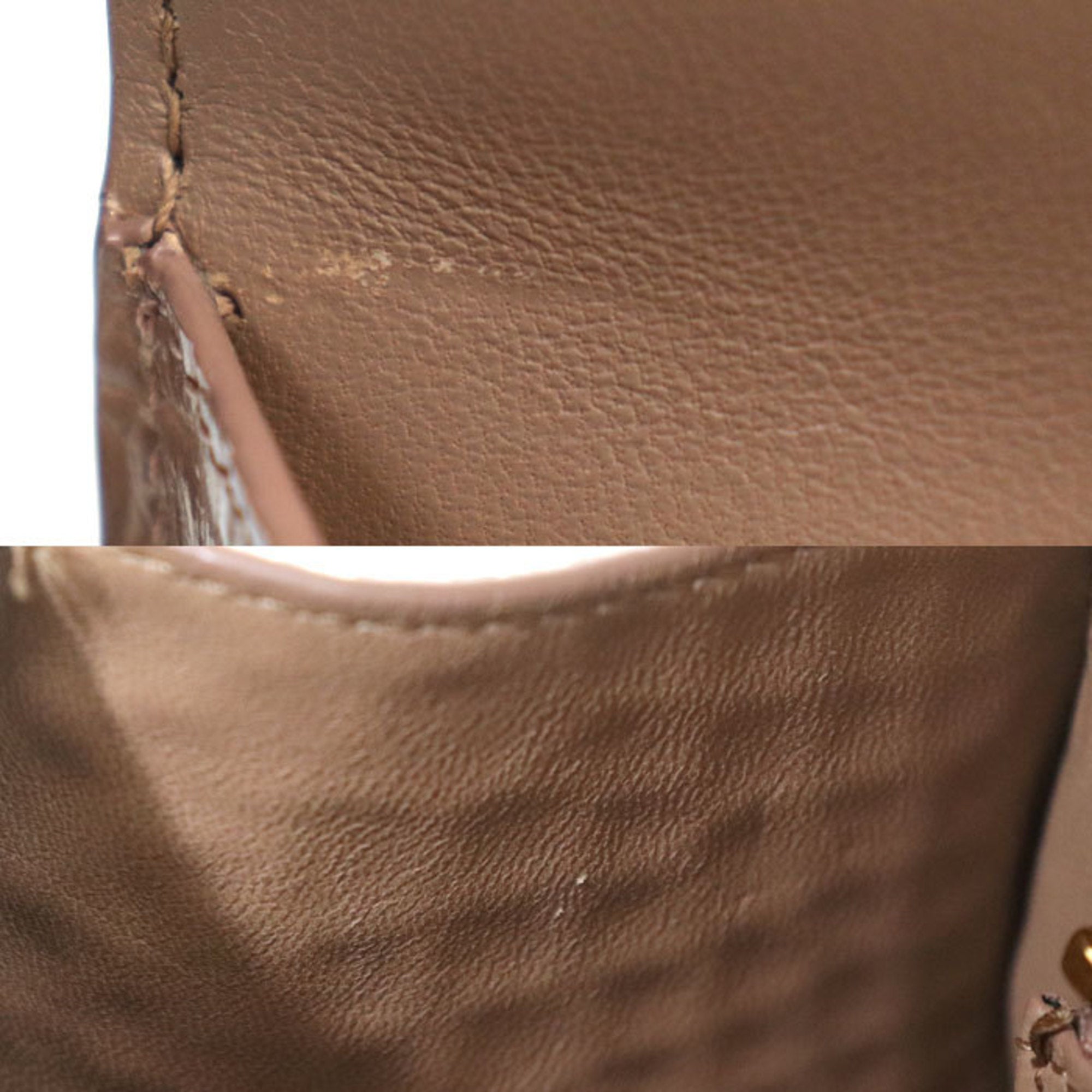 BLCG Hourglass Small Embossed 2-Way Shoulder Bag Pink Beige 593546 Women's