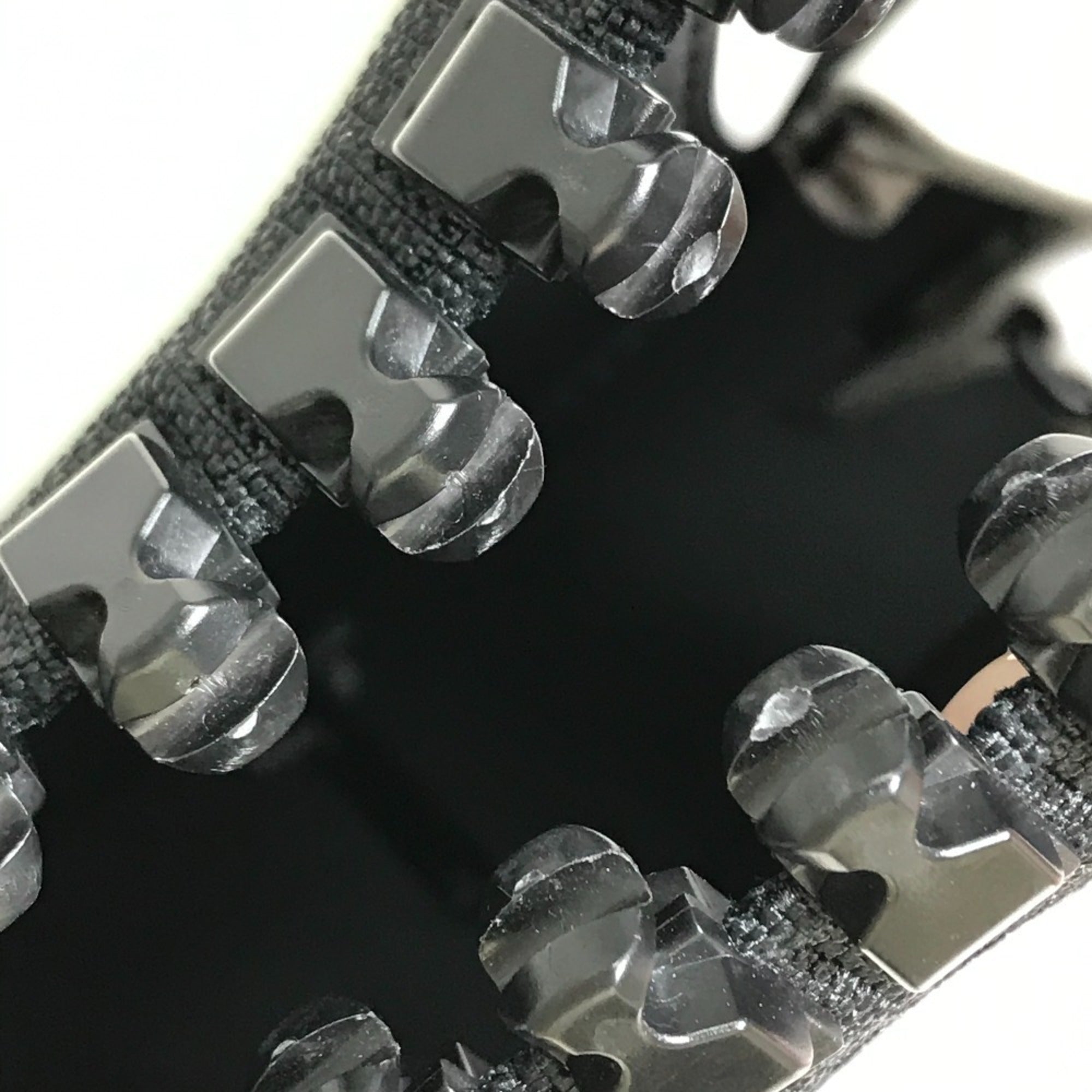 BLCG 661854 Mega Zip 2-Way Bag, Shoulder Bag/Handbag, Leather, Women's, White/Black