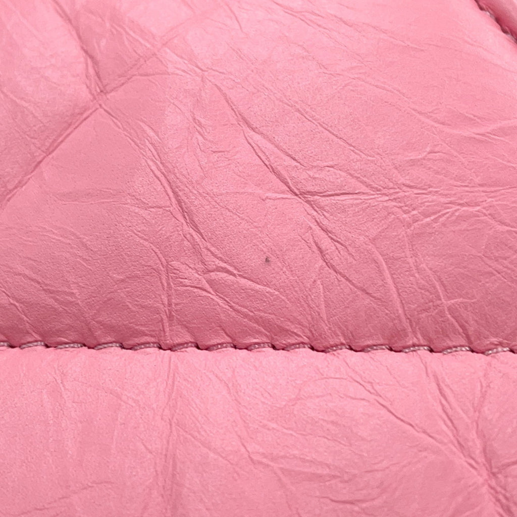 BLCG Chain Shoulder Bag in Crushed XS Leather 736016 BALENCIAGA