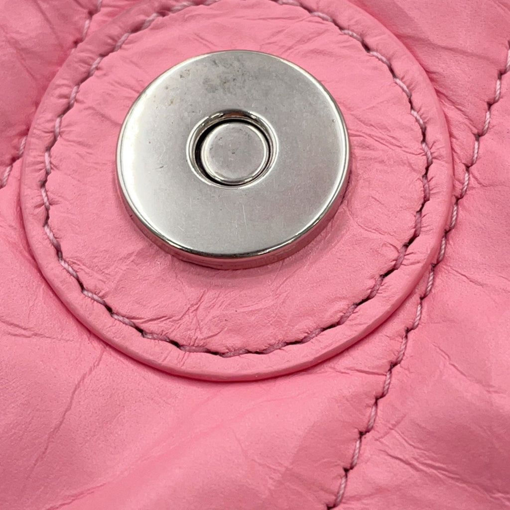 BLCG Chain Shoulder Bag in Crushed XS Leather 736016 BALENCIAGA