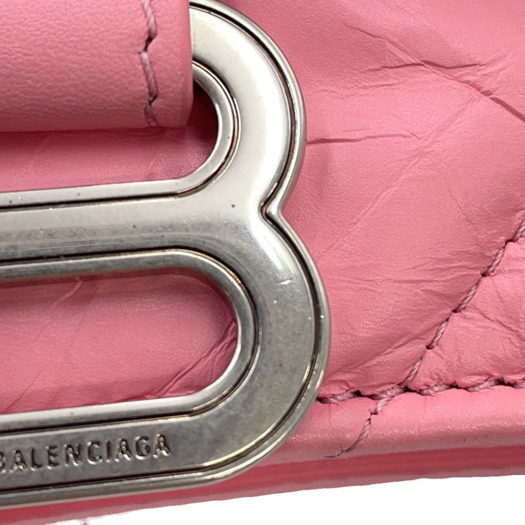 BLCG Chain Shoulder Bag in Crushed XS Leather 736016 BALENCIAGA