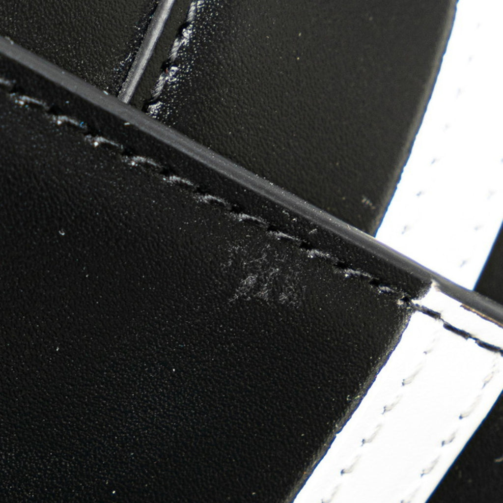 BLCG x adidas Hourglass Crossbody Chain Wallet Shoulder Bag 656050 Black White Leather Women's BALENCIAGA