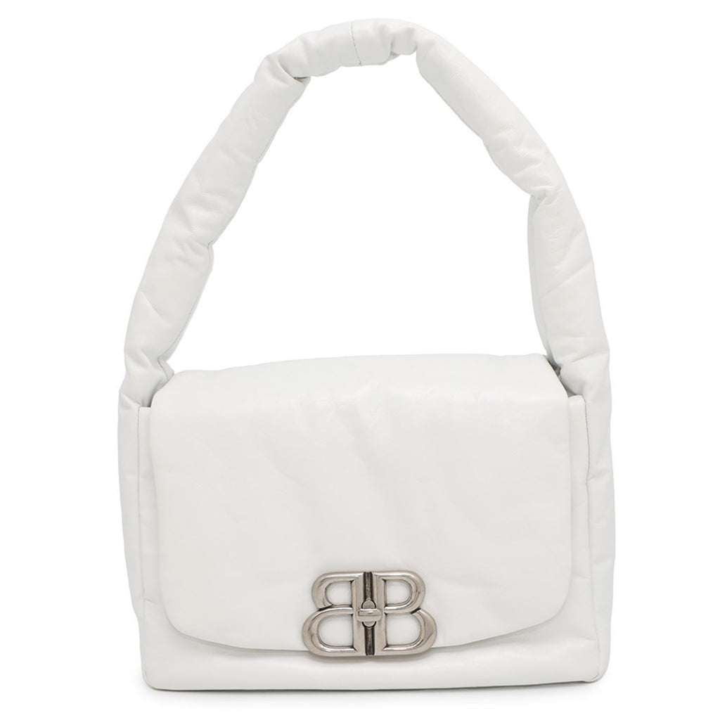 BLCG Shoulder Bag Monaco Leather 787896 BALENCIAGA White