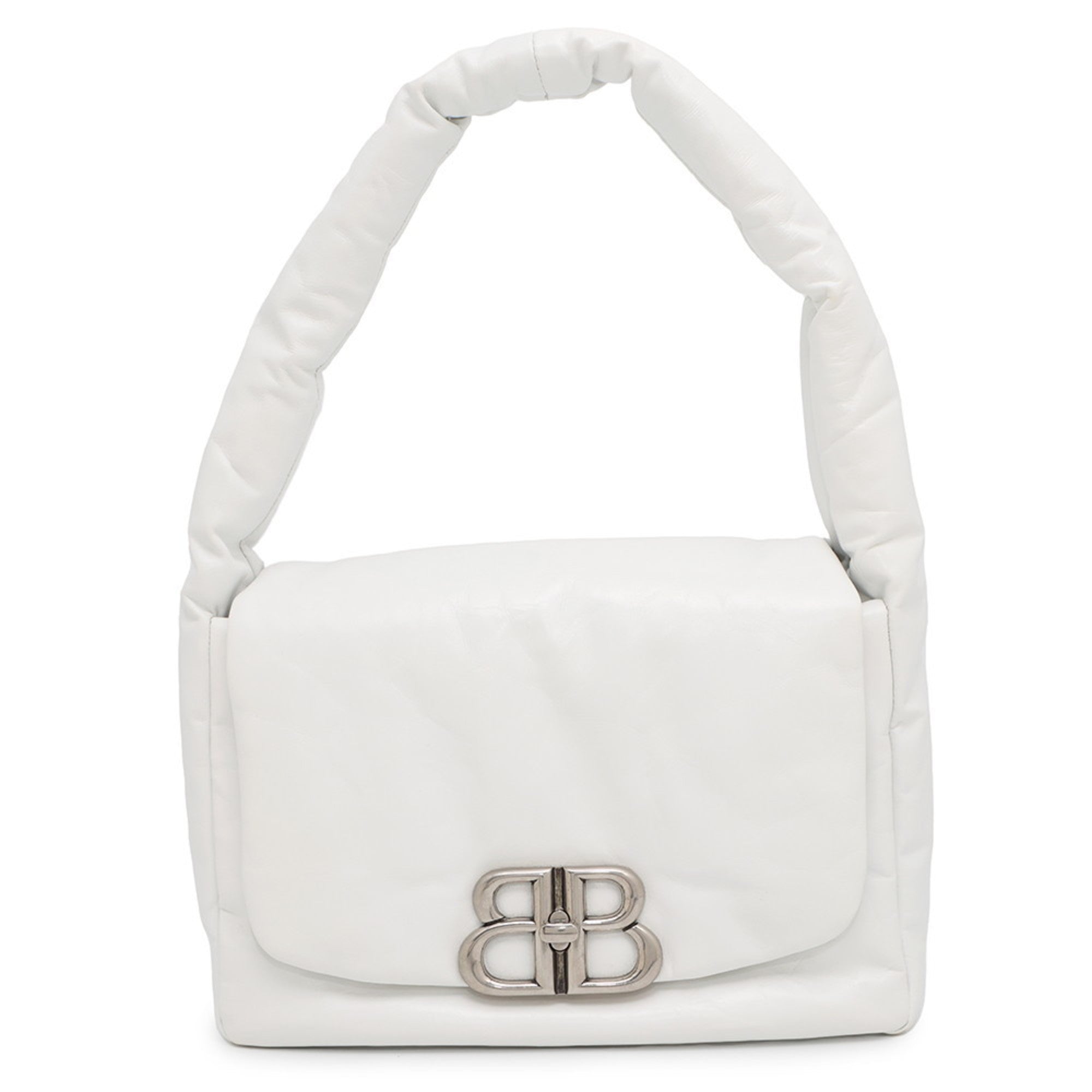 BLCG Shoulder Bag Monaco Leather 787896 BALENCIAGA White