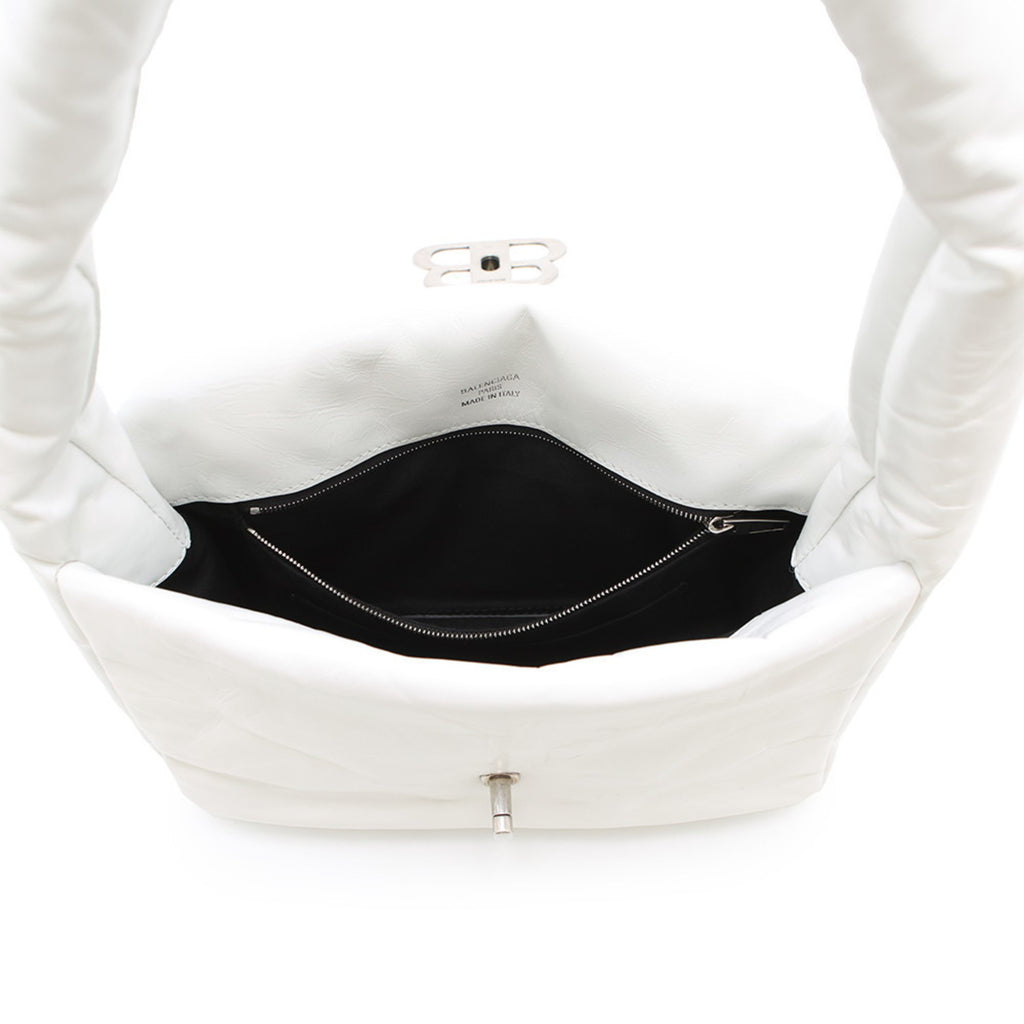 BLCG Shoulder Bag Monaco Leather 787896 BALENCIAGA White