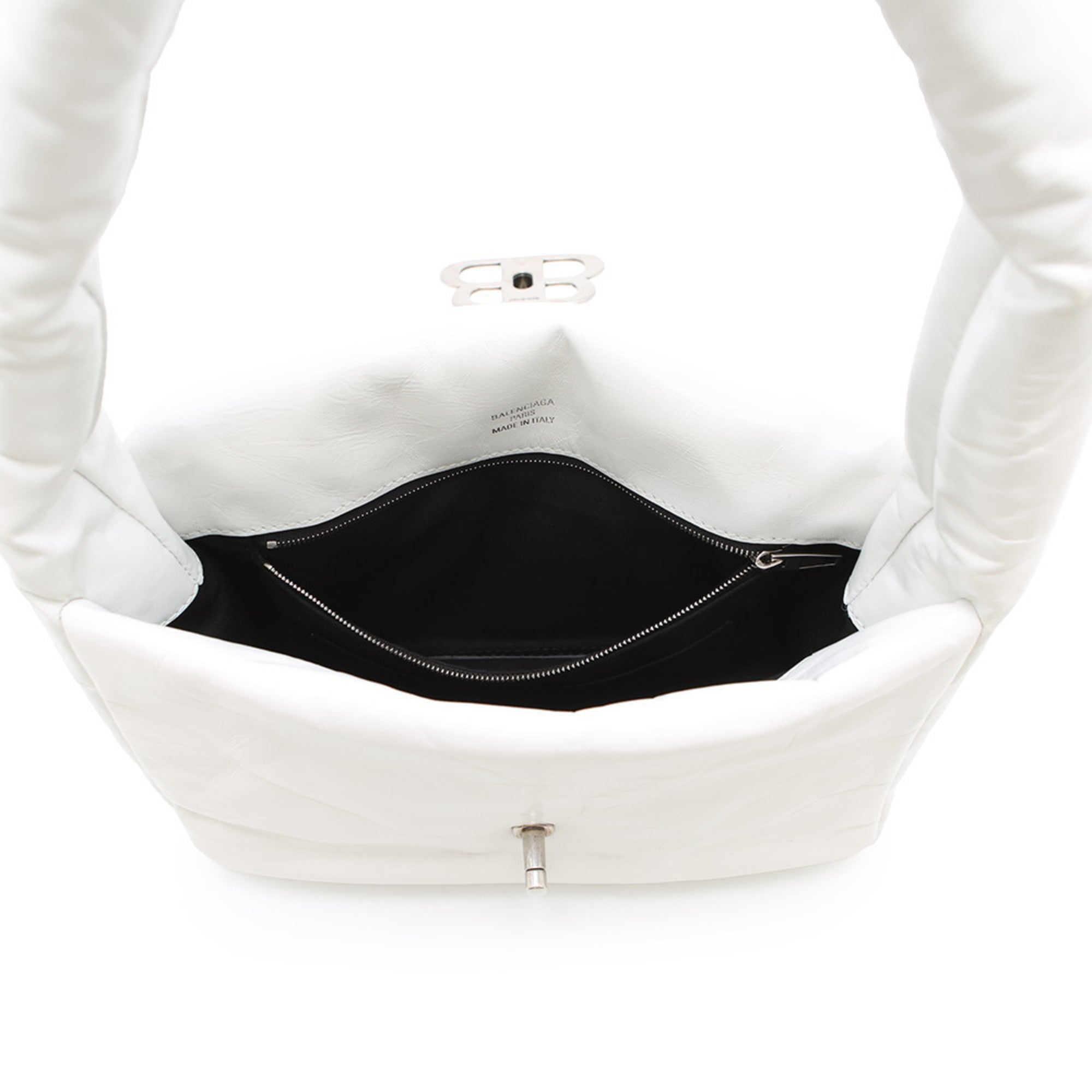 BLCG Shoulder Bag Monaco Leather 787896 BALENCIAGA White