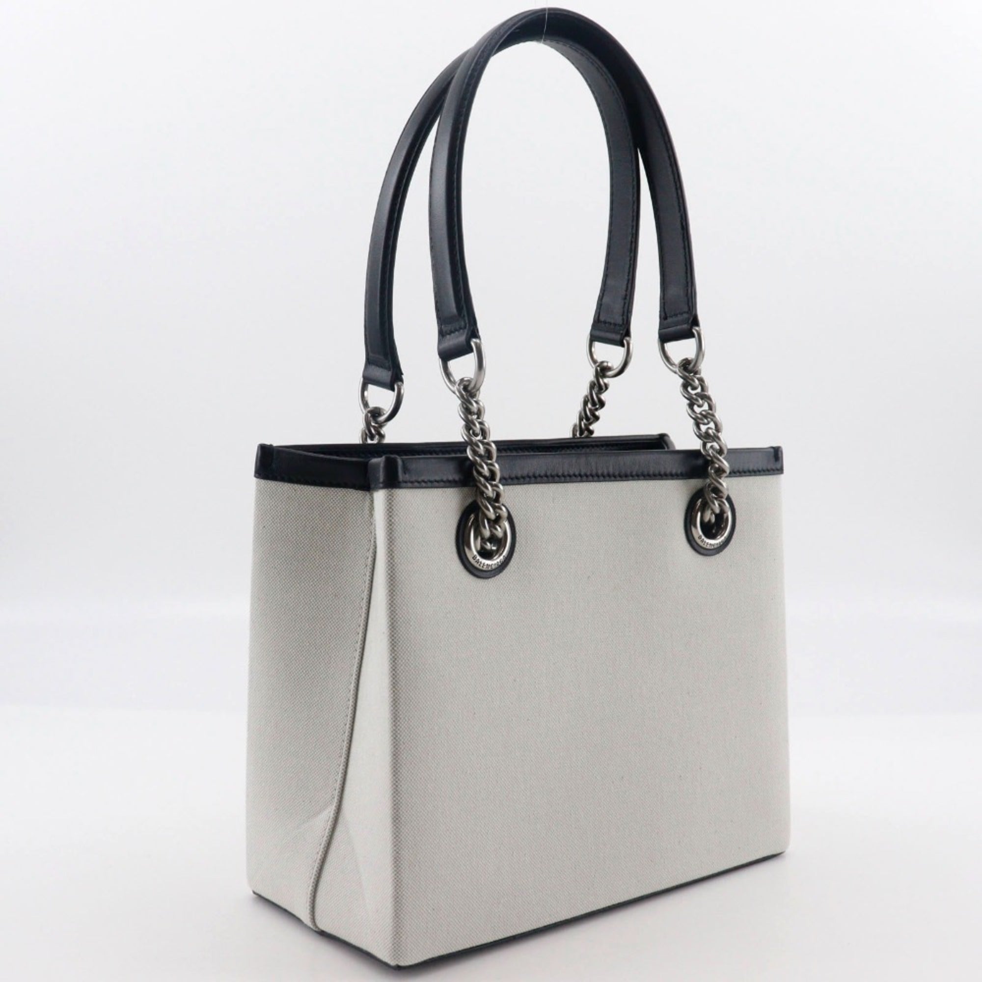 BLCG Small Tote Bag 7599412AA9260 Nylon Canvas Light Grey Women's