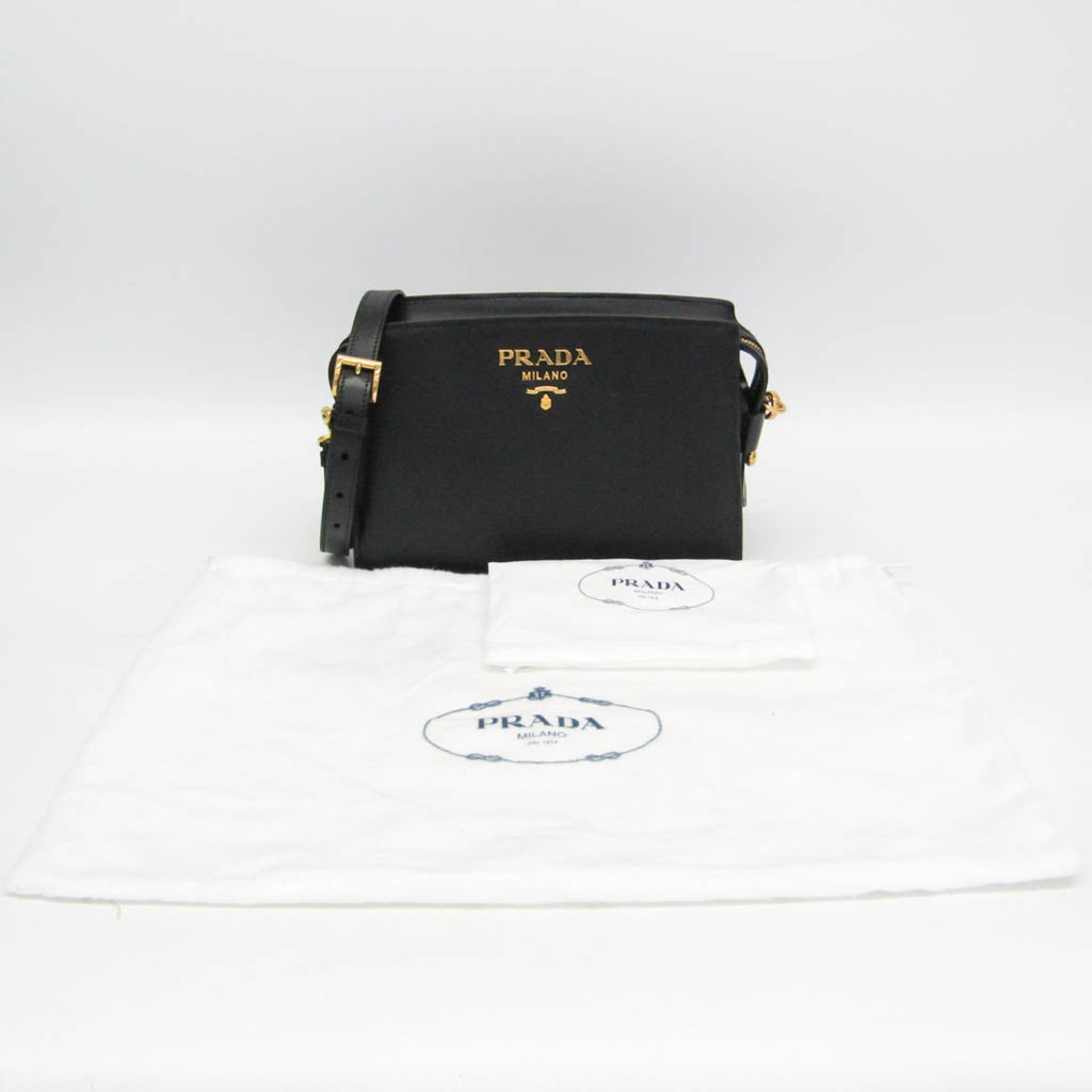 PDA 9Y19AU PELLETTERIA Women's Leather Shoulder Bag Black